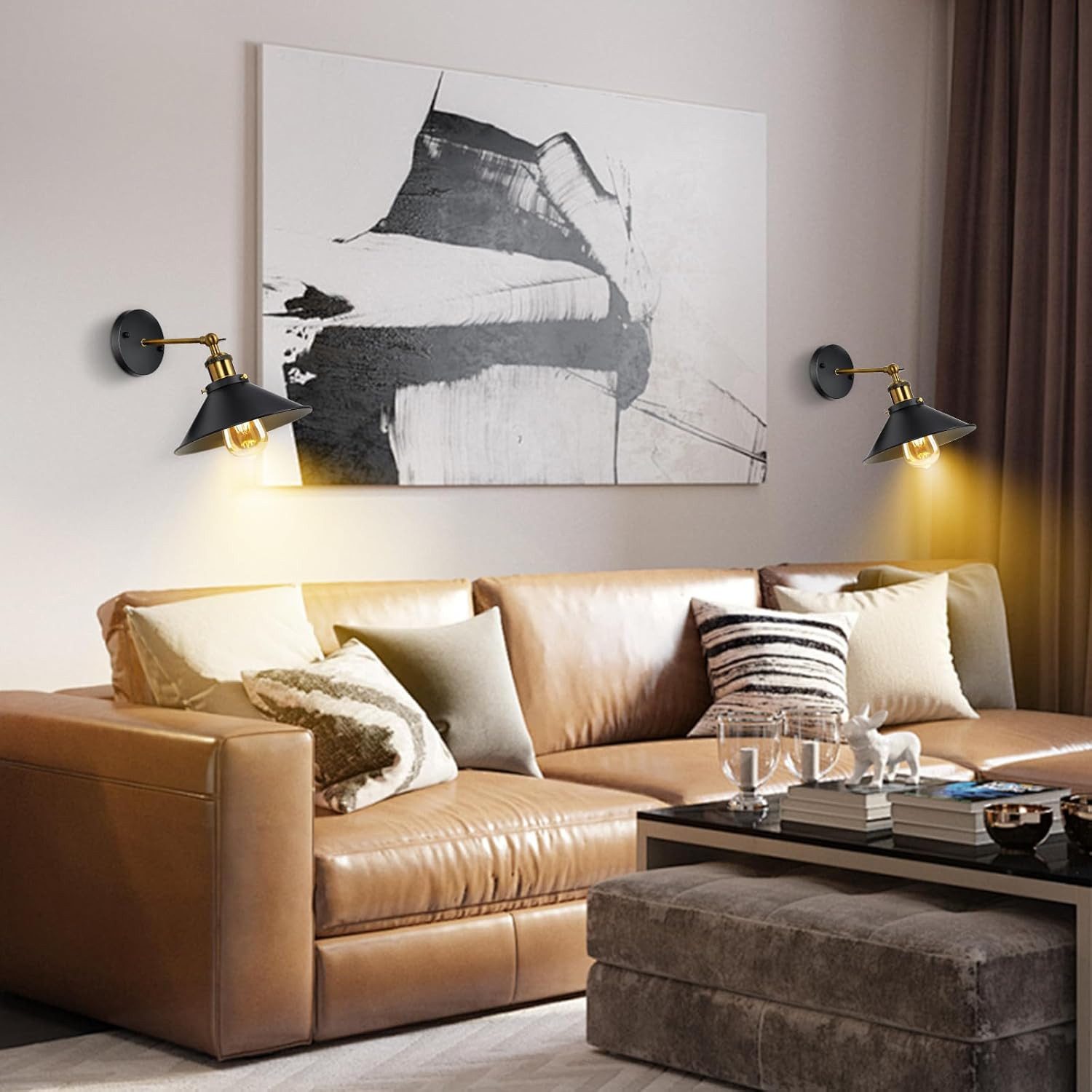 BlingBin Wandleuchte E27 Verstellbare Industrial Wandlampe günstig online kaufen