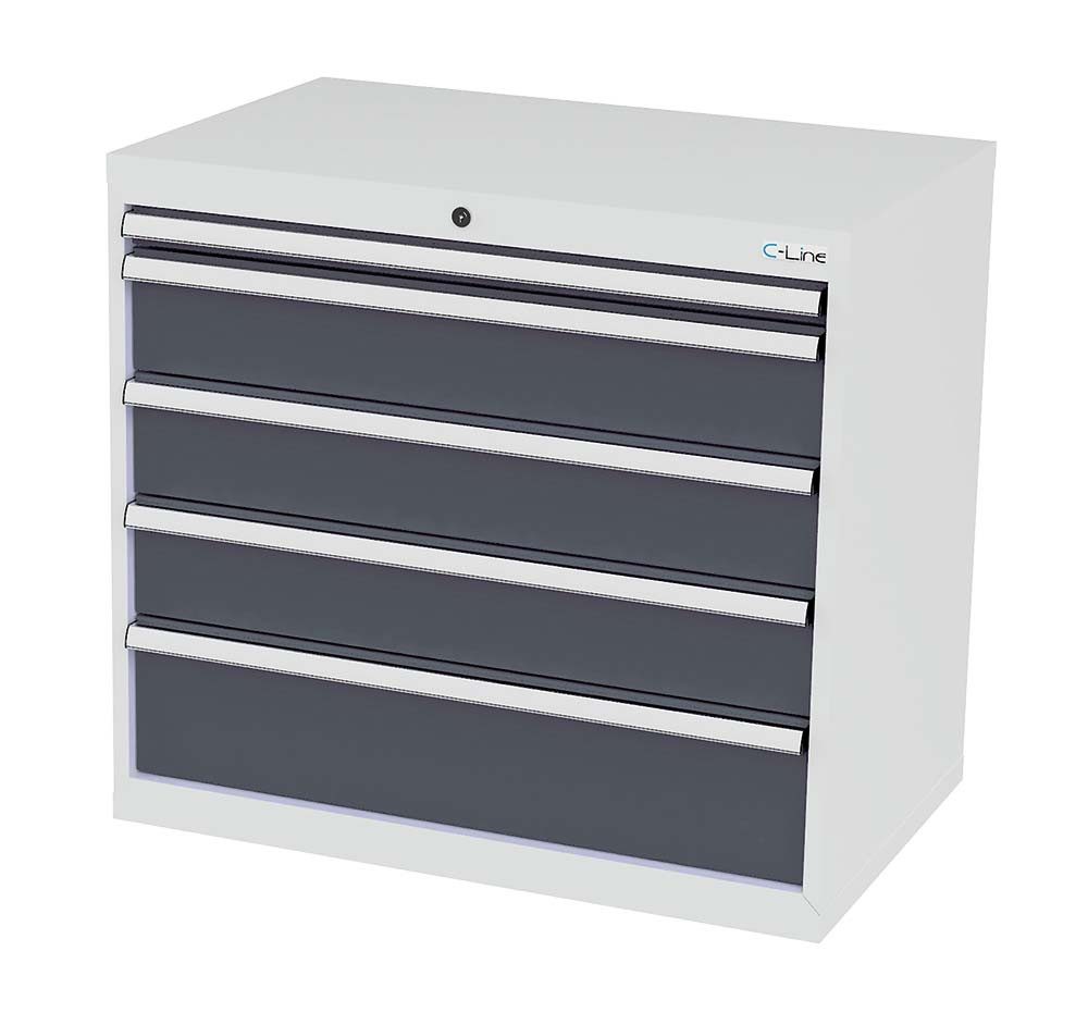 Simplaflex Werkzeugschrank Simplaflex Schubladenschrank, 5 Schubladen, BxTxH 900x575x820 mm