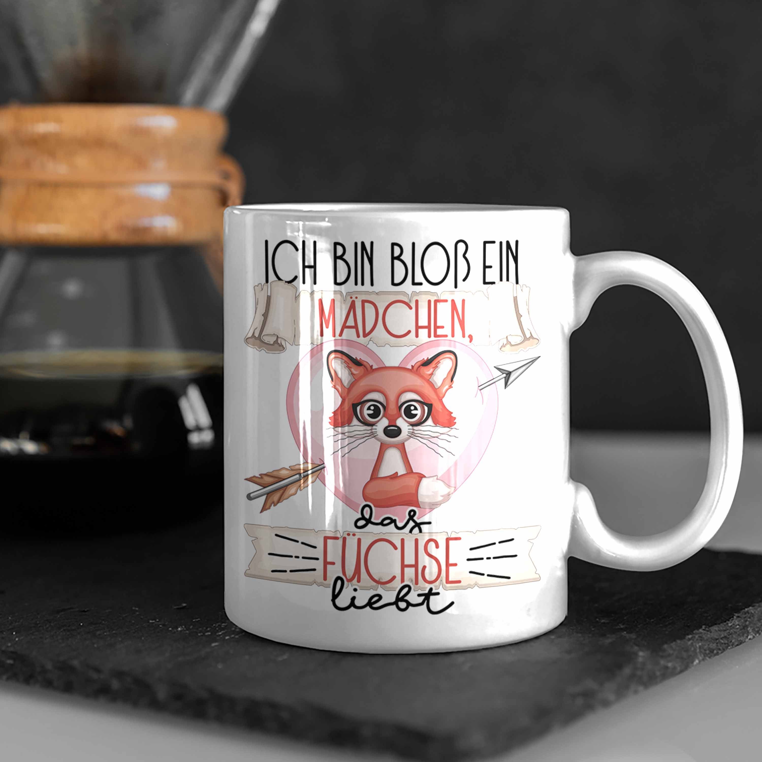 Trendation Tasse Bloß Bin Das Ein Liebt Mädchen Tasse Fuchs Füchse Geschenk Frauen Ich Weiss
