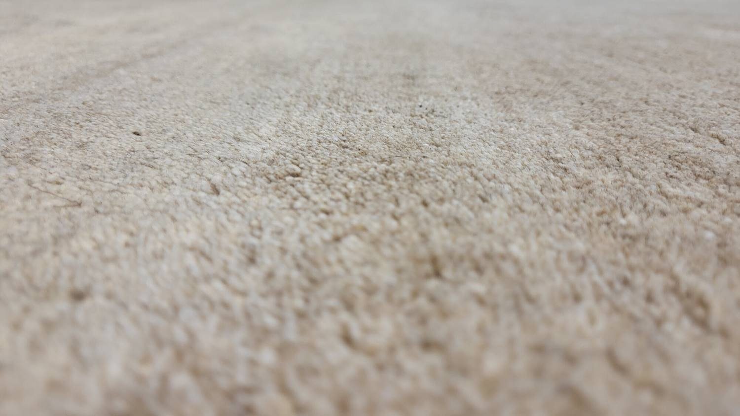 Rug Studios Teppich KHANGRI UNI, Rechteckig, Höhe: 17 mm, Handgeknüpft, 40 x 60 cm, sand