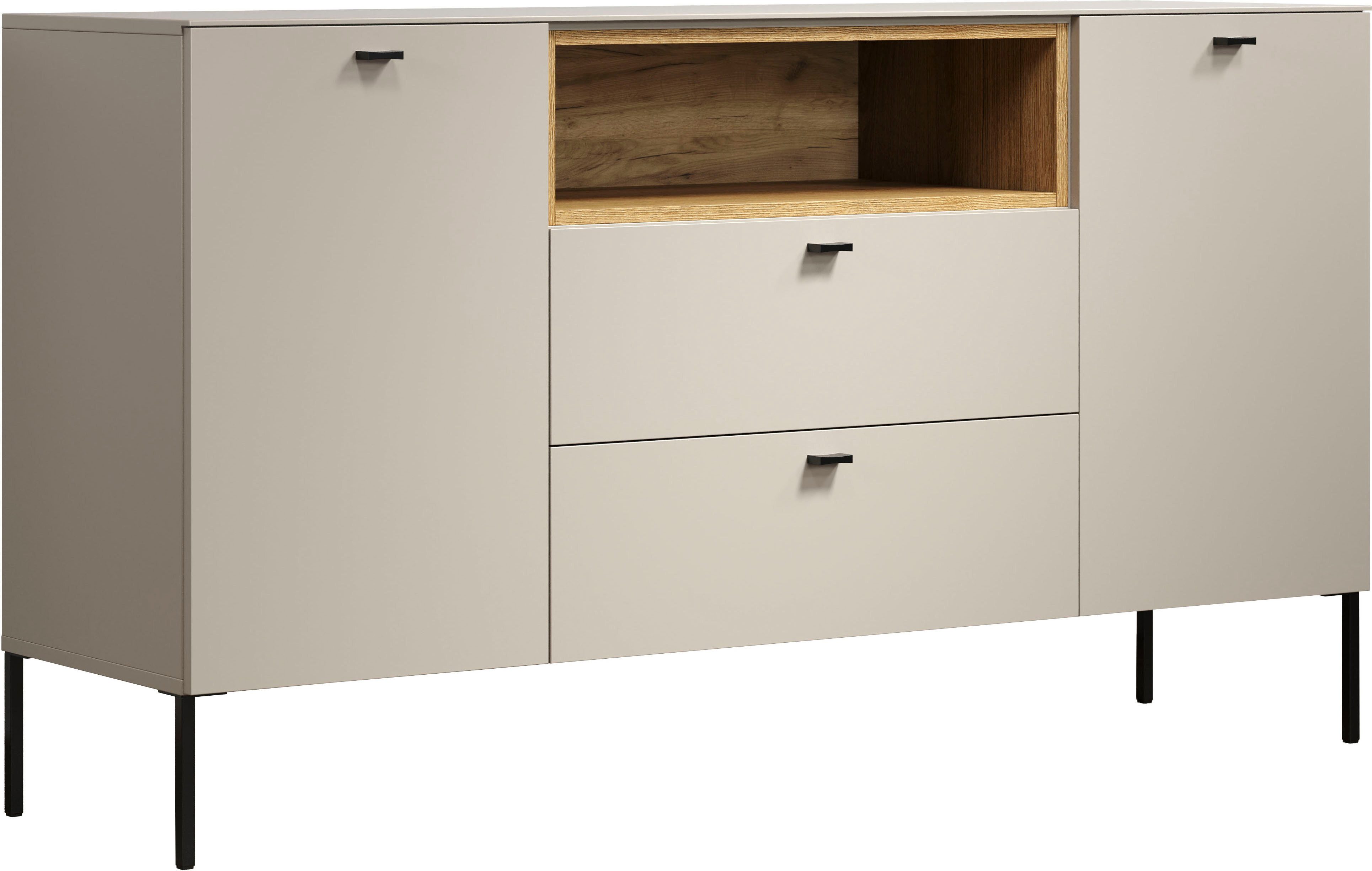 Home affaire Sideboard San Pedro (1 St), Kommode mit Softclose-Funktion - (B/T/H) 154/42/85 cm