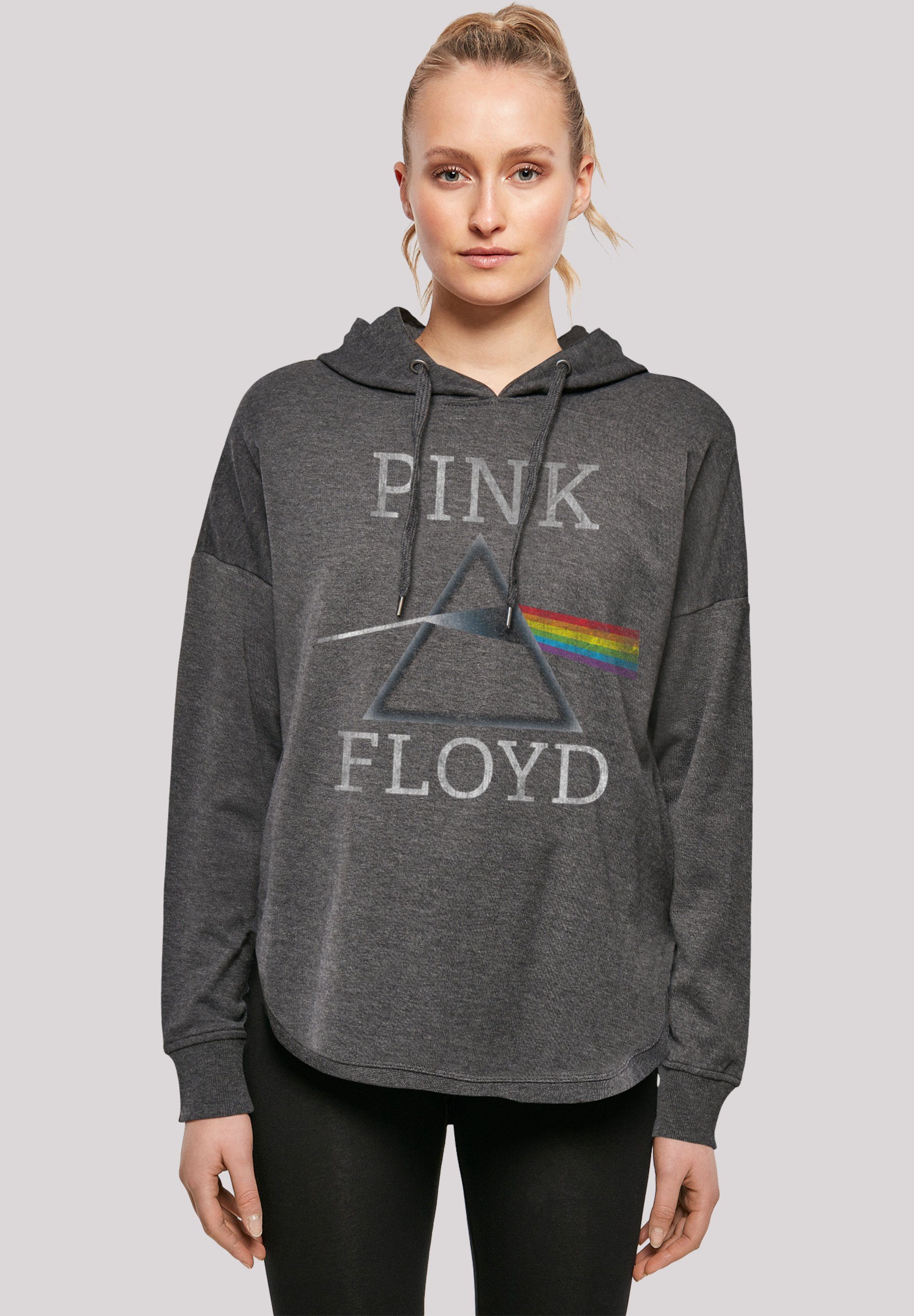 Of Floyd F4NT4STIC Moon Pink Mond The Dark Side Kapuzenpullover charcoal Print