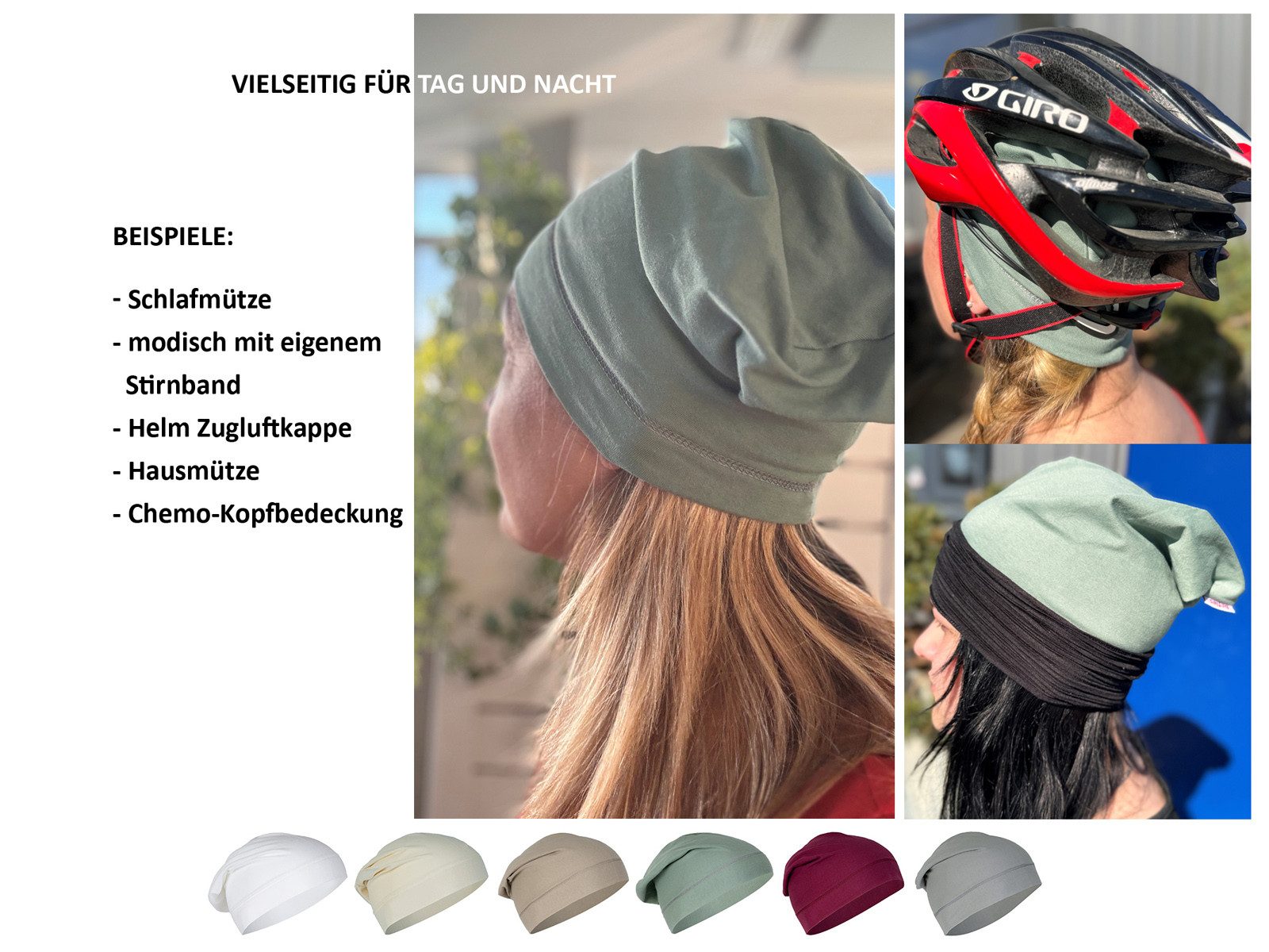 beties Beanie BasicSoft (1-St., 1 Stück Jersey-Beanie) leichte Sommermütze Sportmütze Schlafmütze Chemomütze plaza-taupe