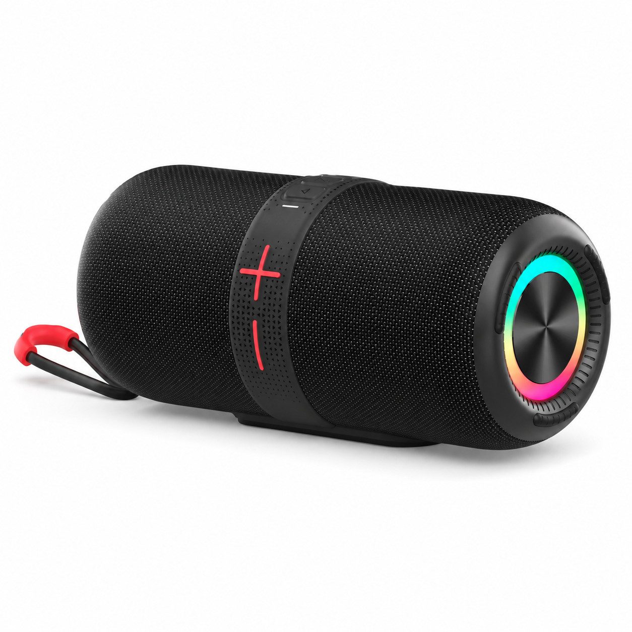 Fyrove Bluetooth-Lautsprecher 40 W Bluetooth-Lautsprecher Bluetooth 5.3 Musikbox mit TWS-Stereo, (RGB-Licht, IPX5, 3600-mAh-Akku, USB, AUX, TF-Karte für Outdoor & Party, IPX5 spritzwassergeschützt, TWS-Stereo, RGB-Lichteffekte)