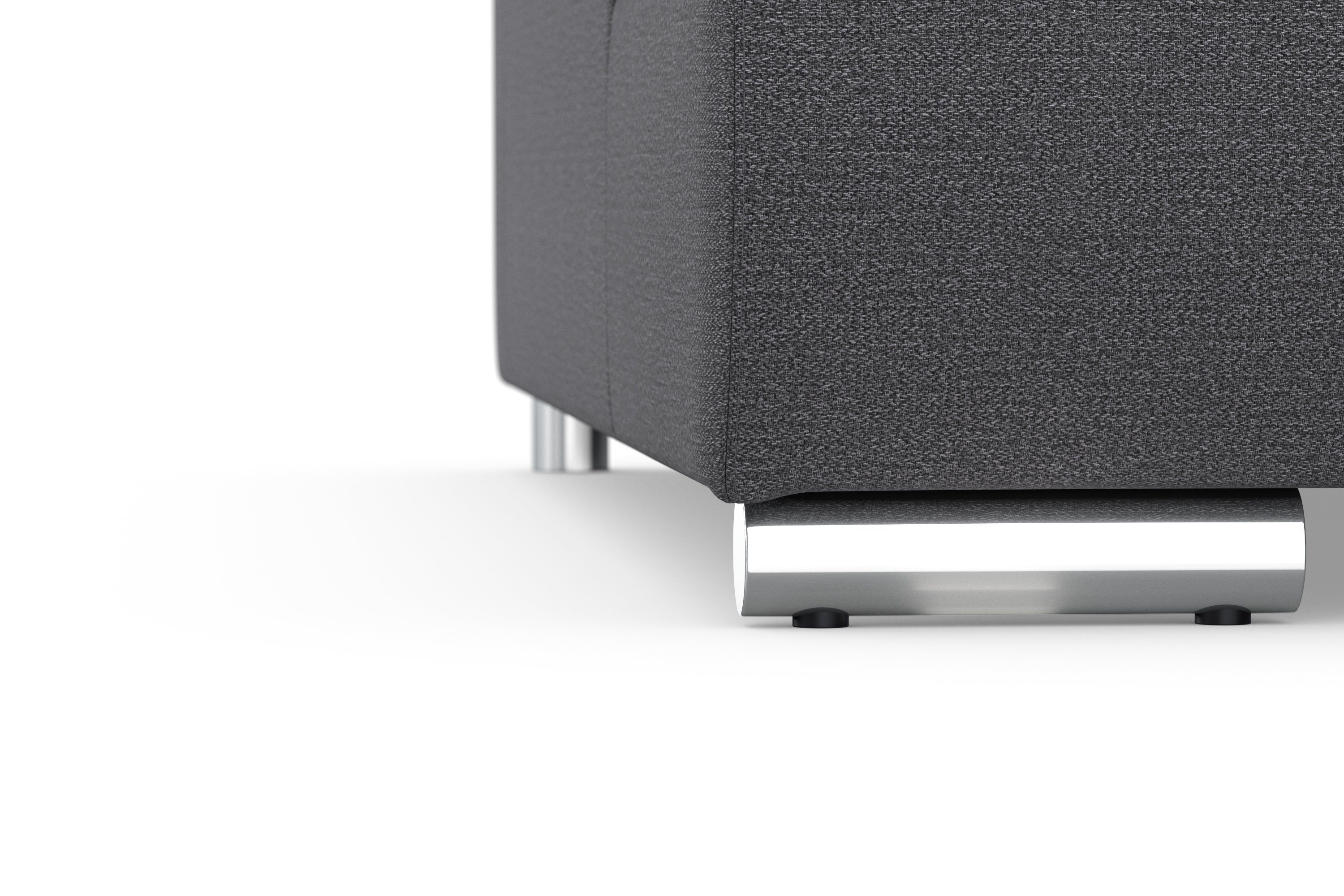 DOMO collection Ecksofa Treviso viele Bezüge, auch in Cord, L-Form, B/T/H: 267/80/83 cm, wahlw. mit Bettfunktion, inkl. Zierkissen, Unser Dauertiefpreis