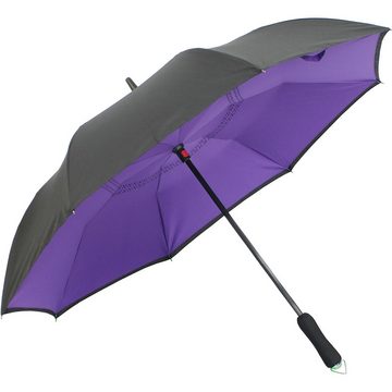 iX-brella Langregenschirm Reverse-Schirm - umgedreht zu öffnen mit Automatik, umgedreht