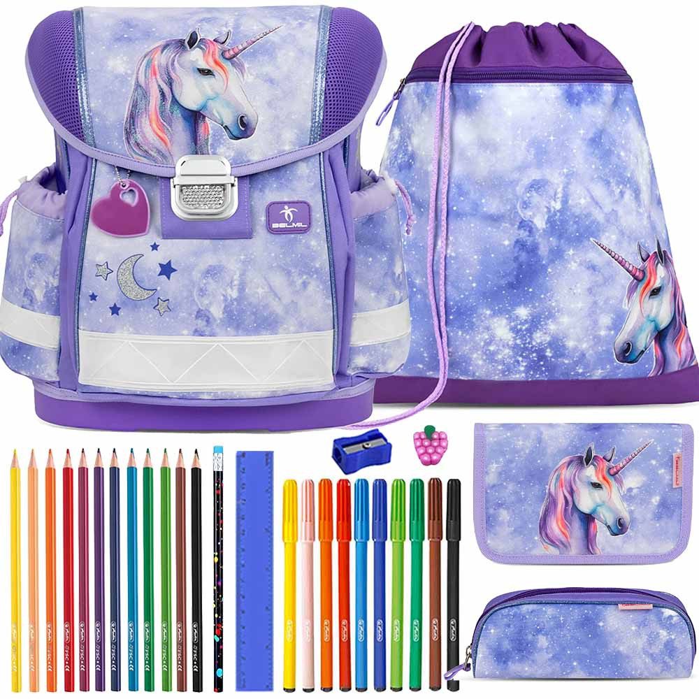 Schulranzen Set Classy 10-teilig 2025 Mädchen Unicorn Mystic Luna