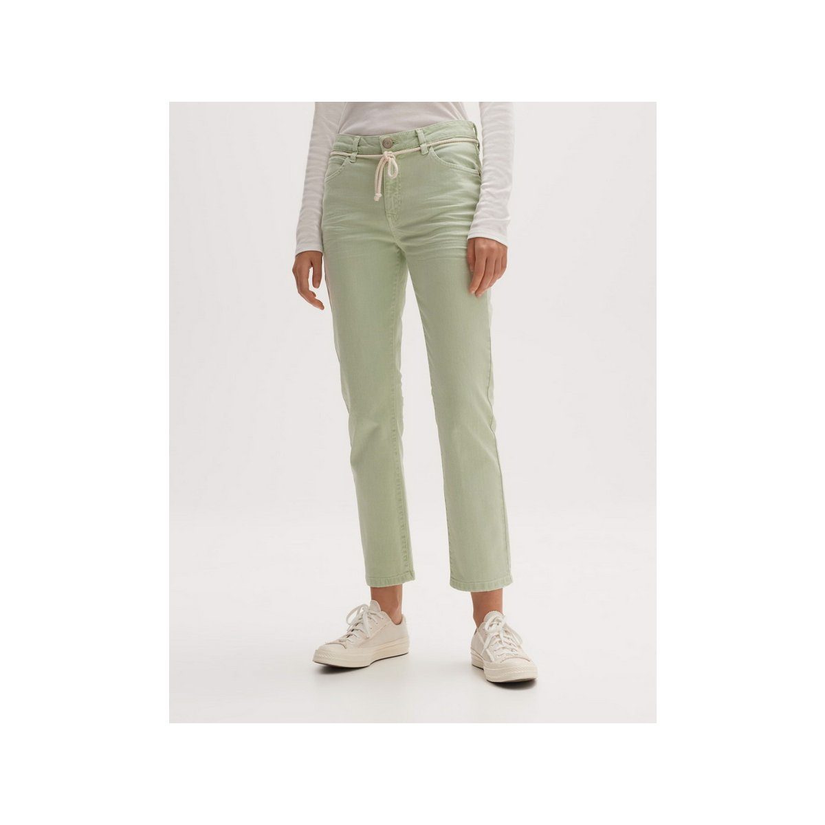 OPUS 5-Pocket-Jeans grün (1-tlg)