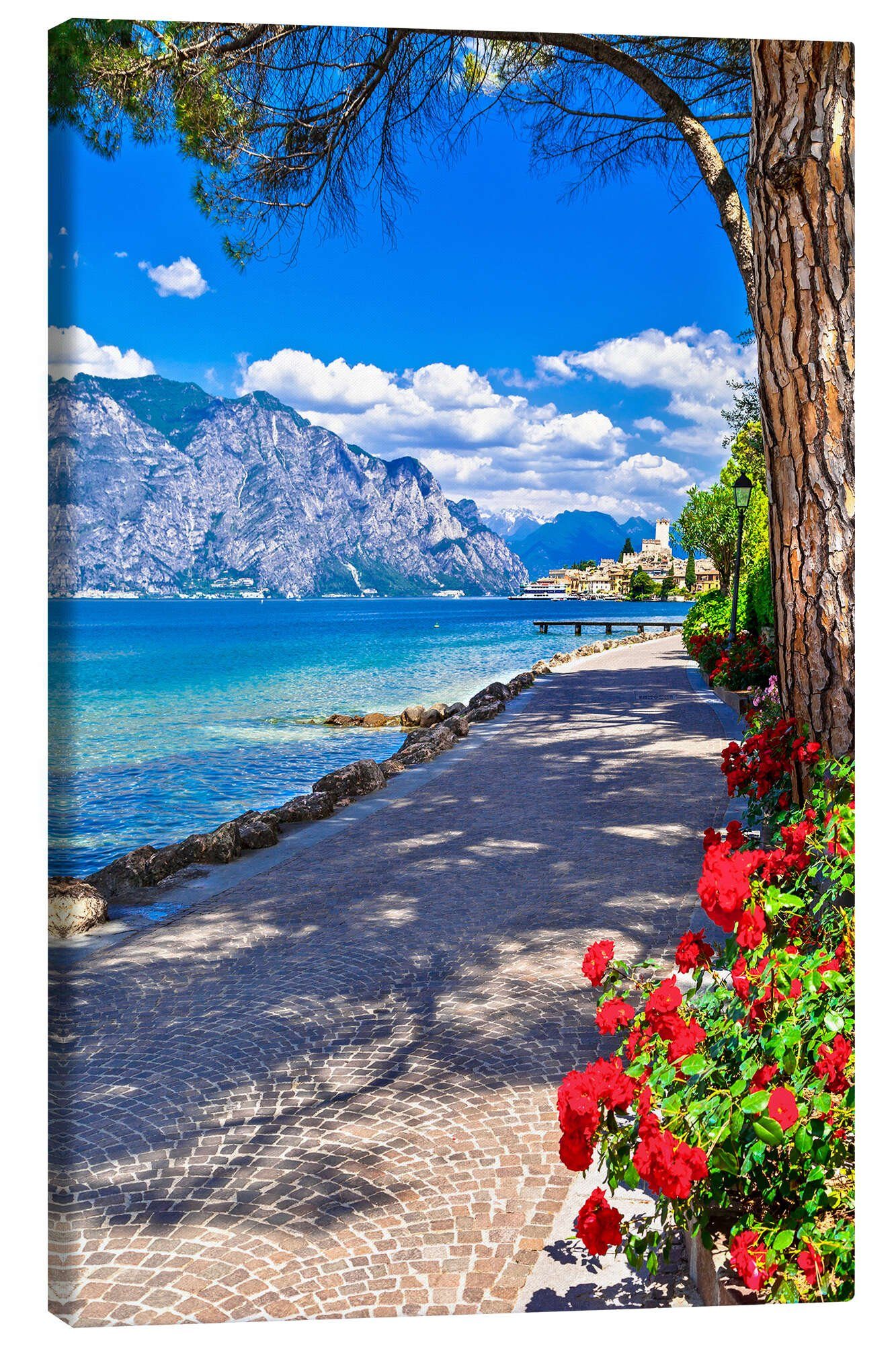 Posterlounge Wandbild Schöner Lago di Garda, Italien, Editors Choice, erhältlich als Poster, Leinwandbild, Wandsticker oder Acrylglasbild