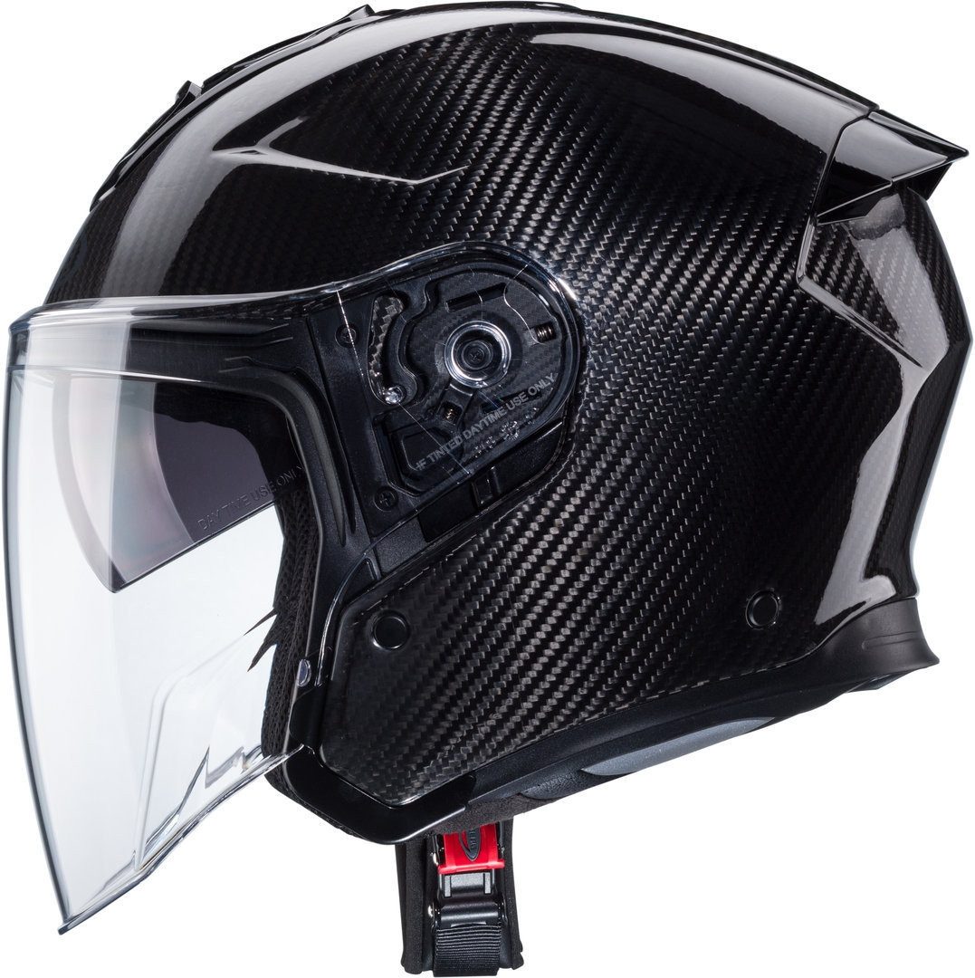 Caberg Motorradhelm Flyon II Carbon Jethelm, Vorbereitet Für Kommunikationssystem,integriertes Sonnenvisier