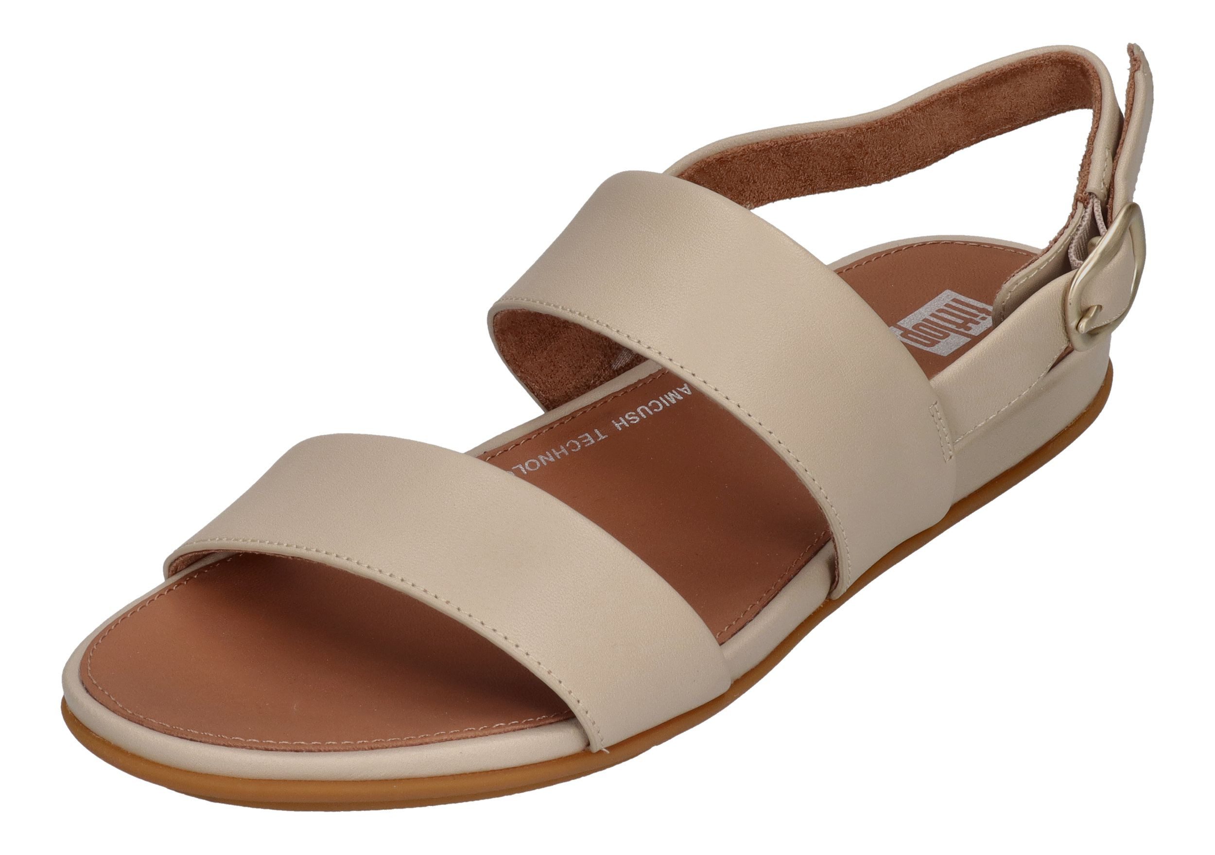 Fitflop GRACIE LEATHER BACK Riemchensandalette Stone Beige