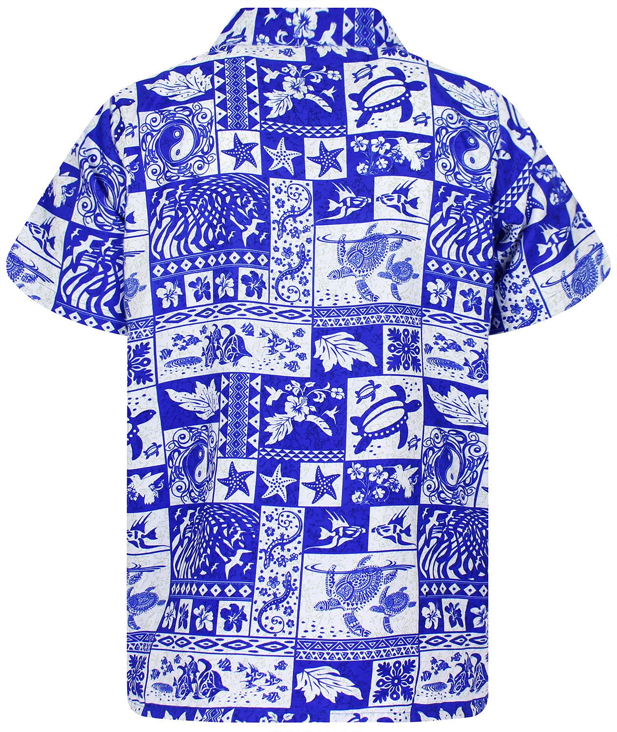 King Kameha Hawaiihemd Puzzle Funky Hawaii-Hemd Herren Kurzarm Front-Tasche günstig online kaufen