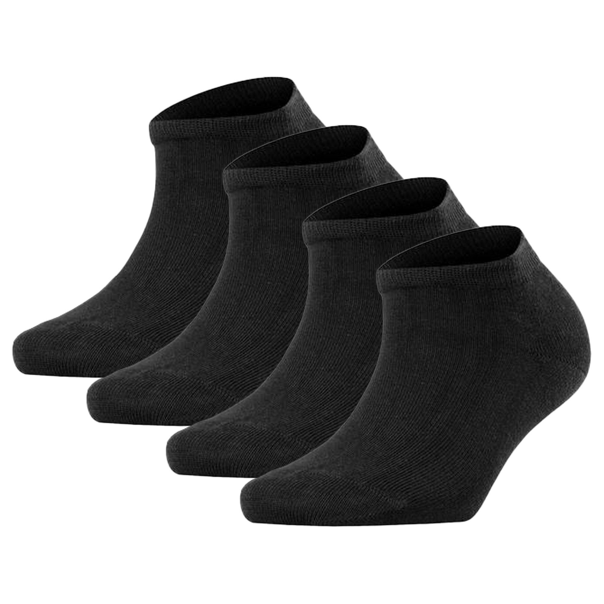 Sneakersocken Damen Socken 4er Pack Baumwolle FALKE Happy DP SN