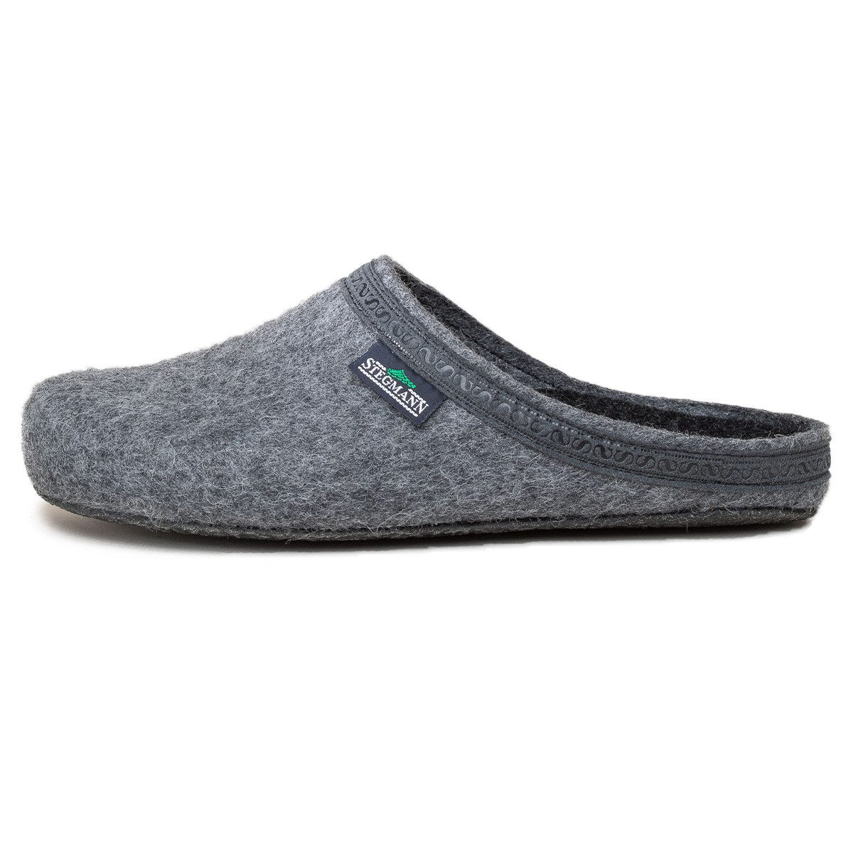 Stegmann Filz Hausschuh (1-tlg) Clogs - Hausschuh mit anatomischer Passform, Rutschfeste Sohle