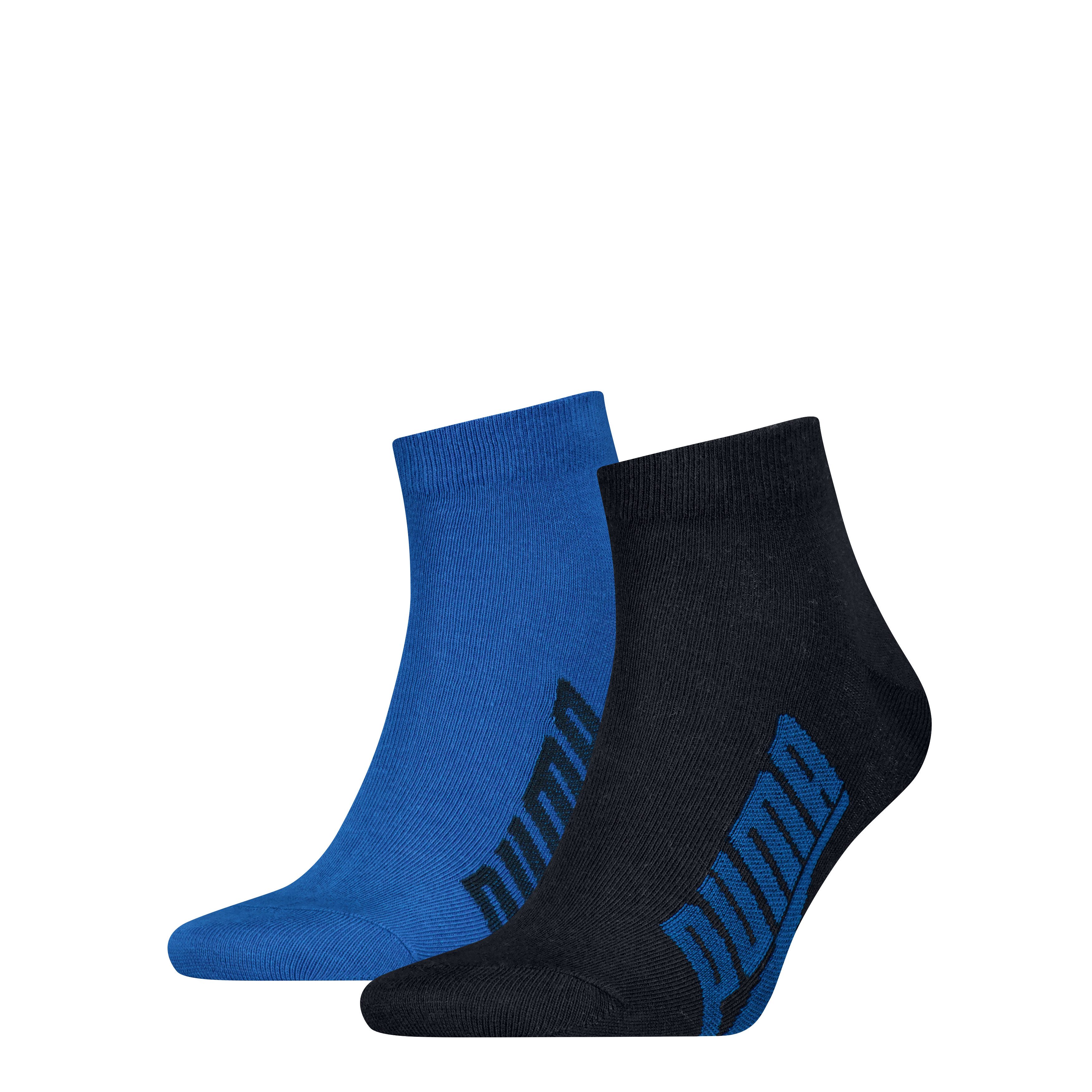 PUMA Kurzsocken PUMA UNISEX BWT LIFESTYLE QUARTER (2 Paar) mit großem Logoschriftzug