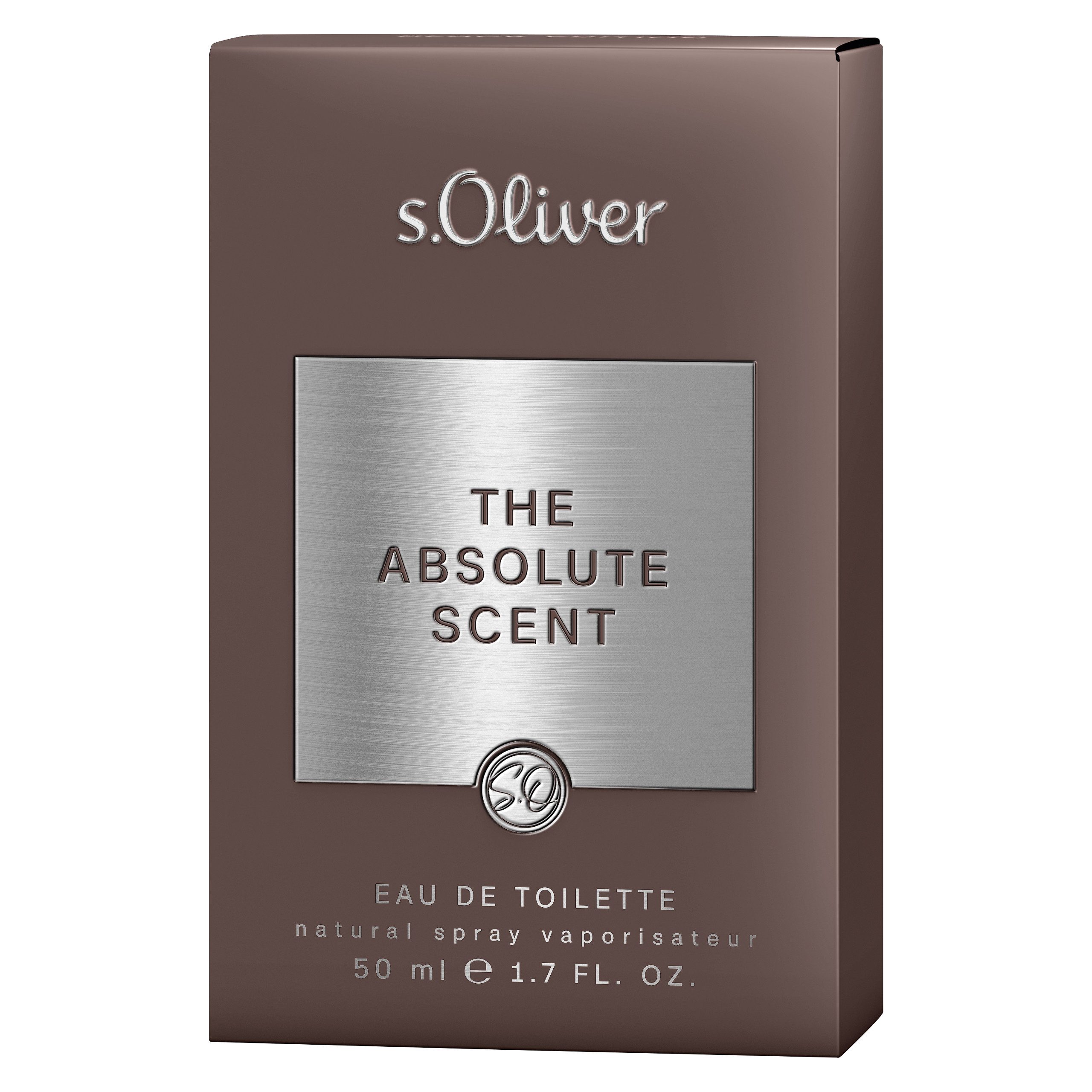 s.Oliver Eau de Toilette THE ABSOLUTE SCENT, EdT 50 ml Nat. Spray Ambre