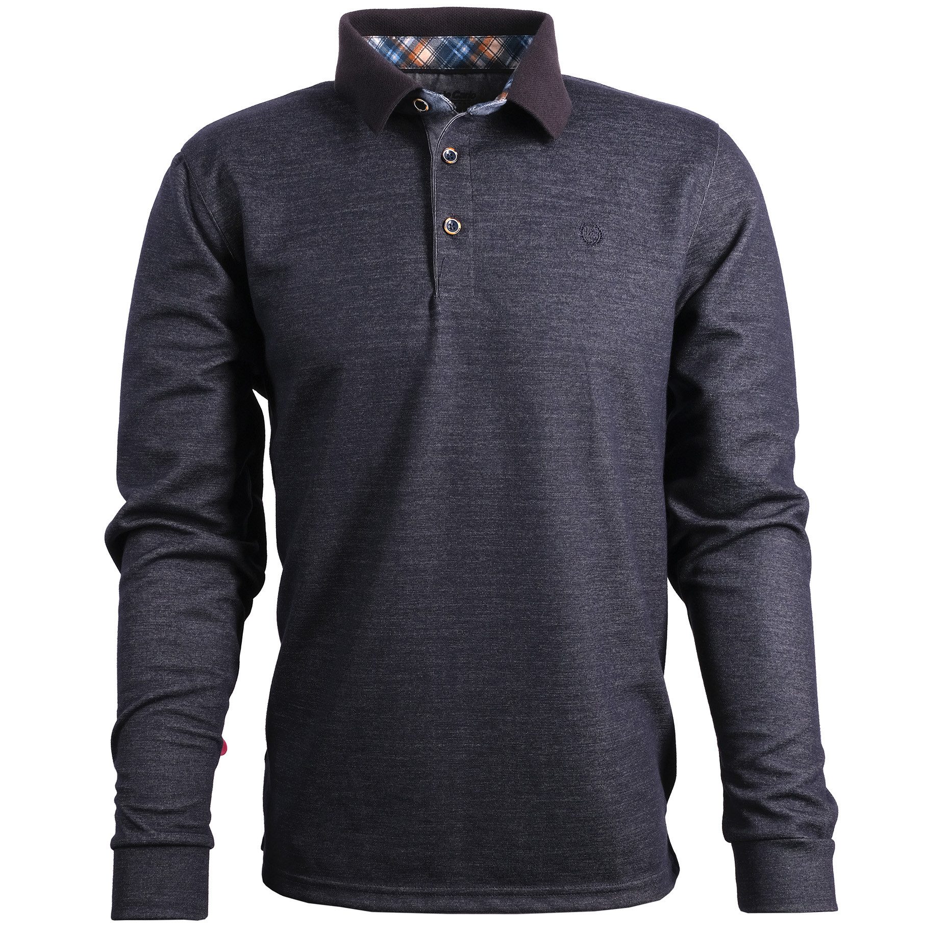 Mode Monte Carlo Langarm-Poloshirt Sweat-Shirt Polo günstig online kaufen