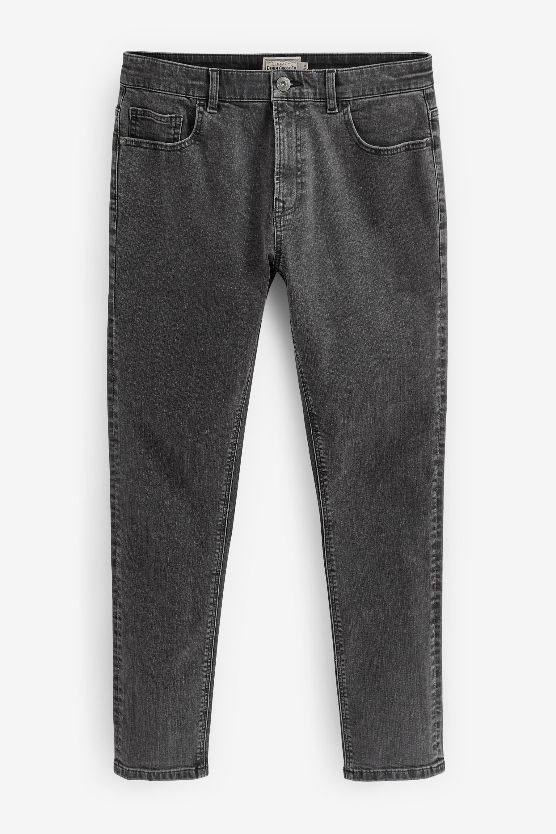 Essential Skinny-fit-Jeans Dark Jeans Grey (1-tlg) Stretch Skinny Next mit Fit