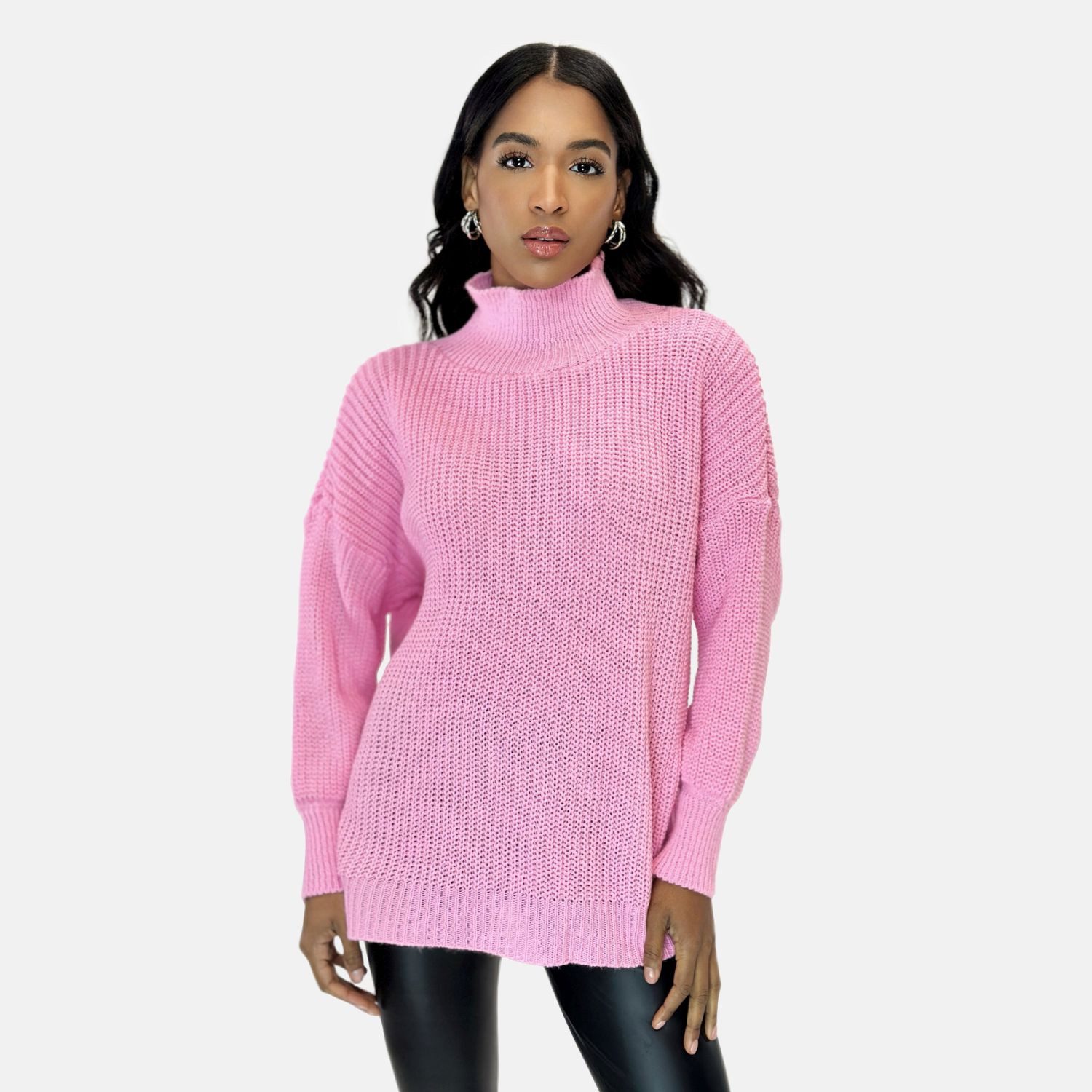 Elara Strickpullover Elara Damen Strickpullover Hoherkragen günstig online kaufen