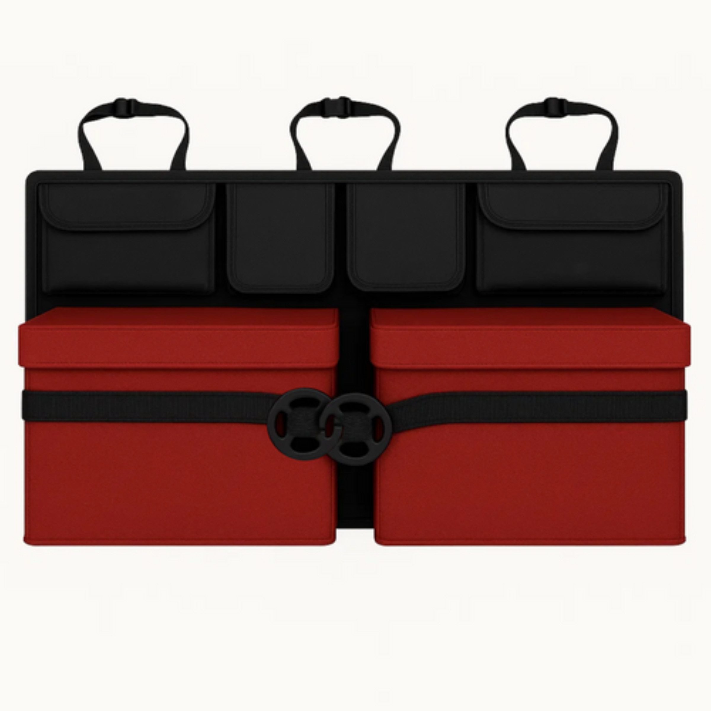 XTROBB Auto-Rückenlehnentasche Autositz Organizer Rückenlehne Kofferraum Organizer 8 Taschen Schwarz (Autositz Organizer für Rückenlehne mit 8 Aufbewahrungstasc – Bild 4 von 5