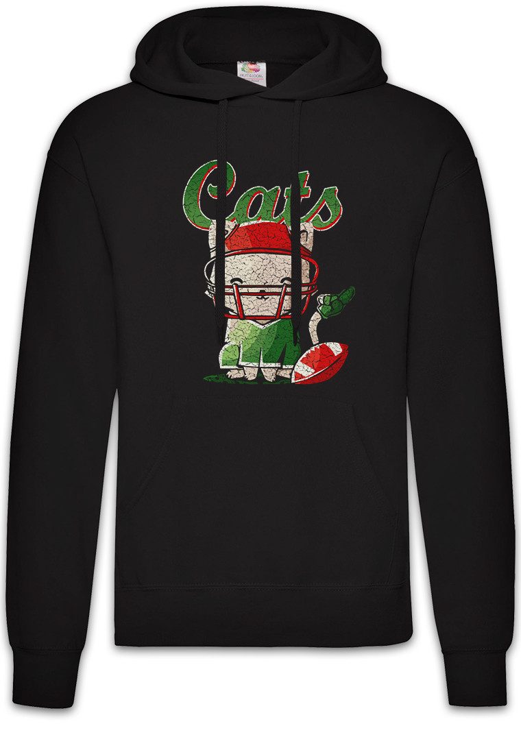 Hoodie Cats Football Herren Hoodie Katzen Kätzchen Kater Katze American Sport