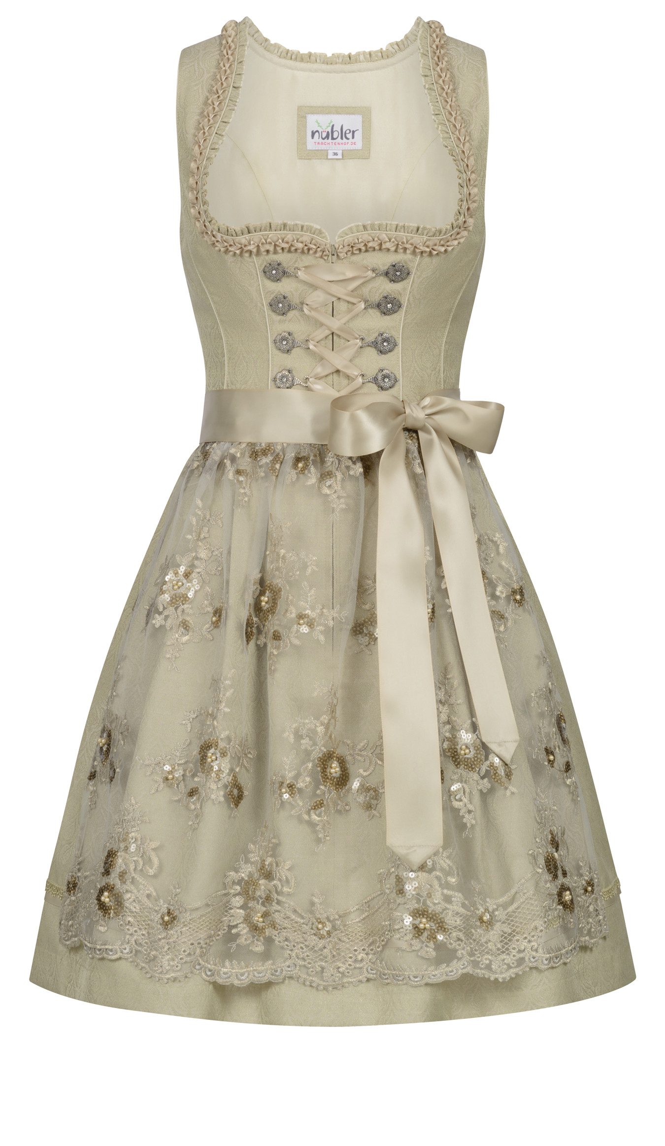 Nübler Dirndl Mini Dirndl Gerhild in Kiwi von Nübler günstig online kaufen