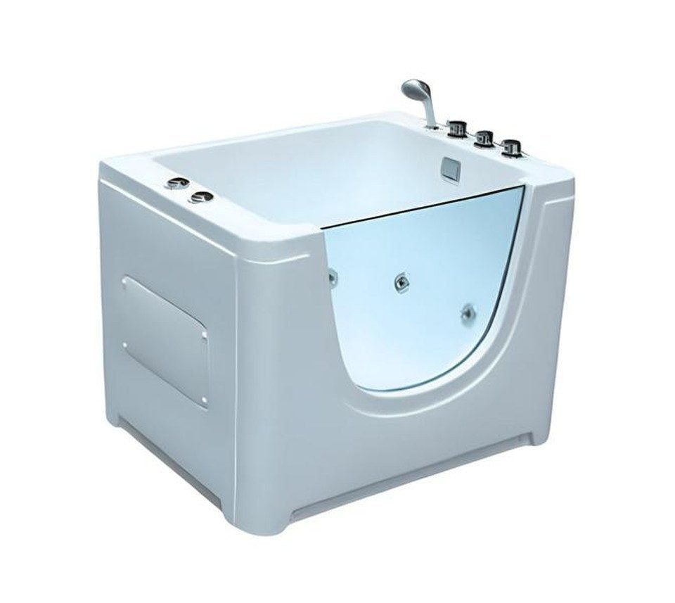 Xlmoebel Babybadewanne Babywanne mit Whirlpool-Funktion in Weiß aus Acryl Sofort, Made in Europa