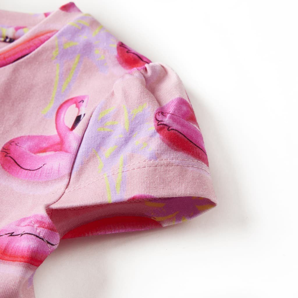 Flamingo-Schwimmringen A-Linien-Kleid Hellrosa mit Kinderkleid vidaXL 140