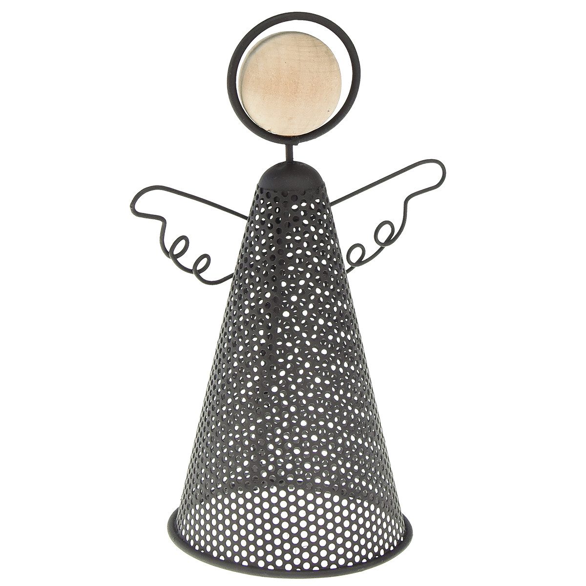 Viana Weihnachtsmann Elegante Metall Engel Figur Weihnachten 15,5 cm Schwar günstig online kaufen