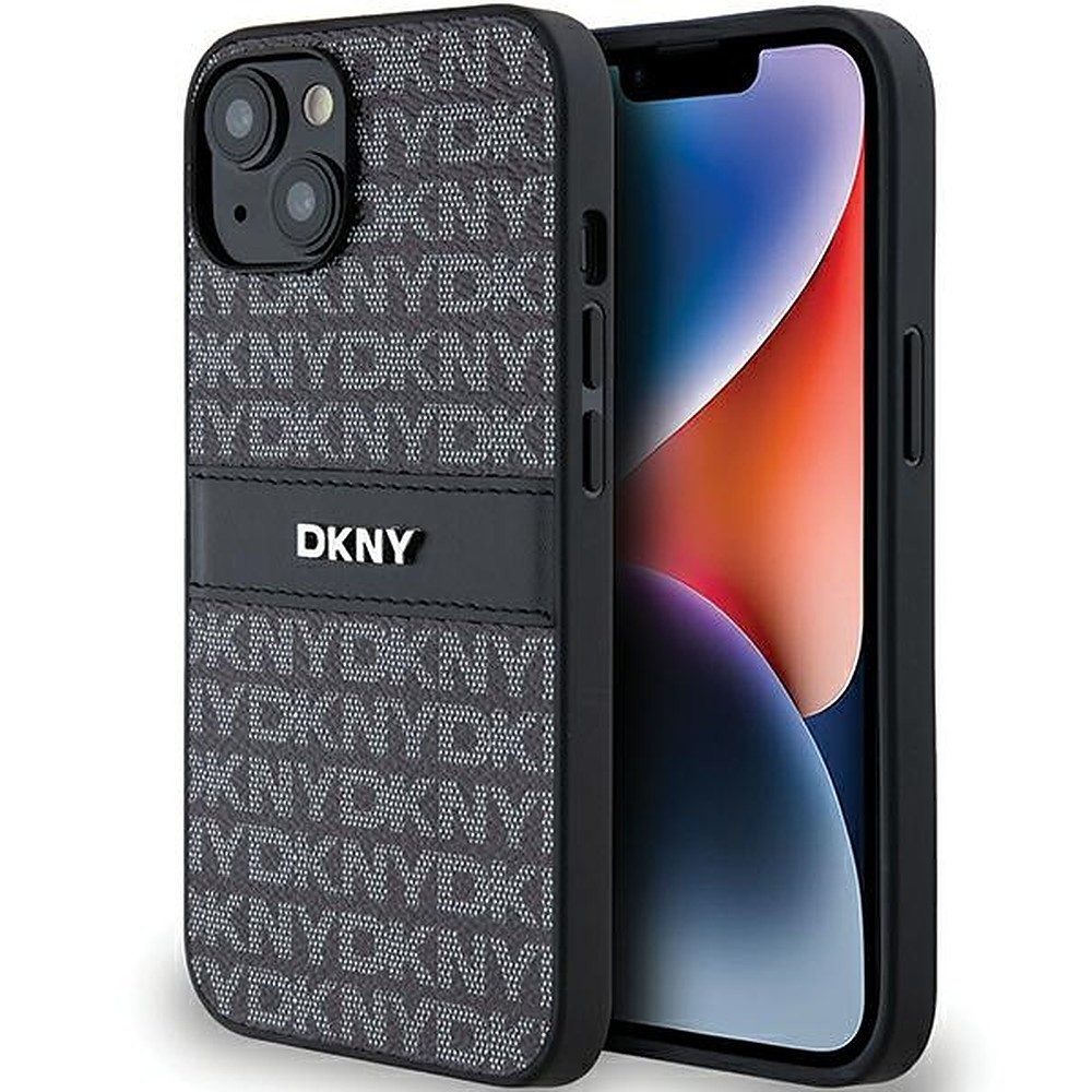 DKNY Handyhülle Schutzhülle Monogramm, DKNY Monogramm, Metall-Logo, Kameraschutz