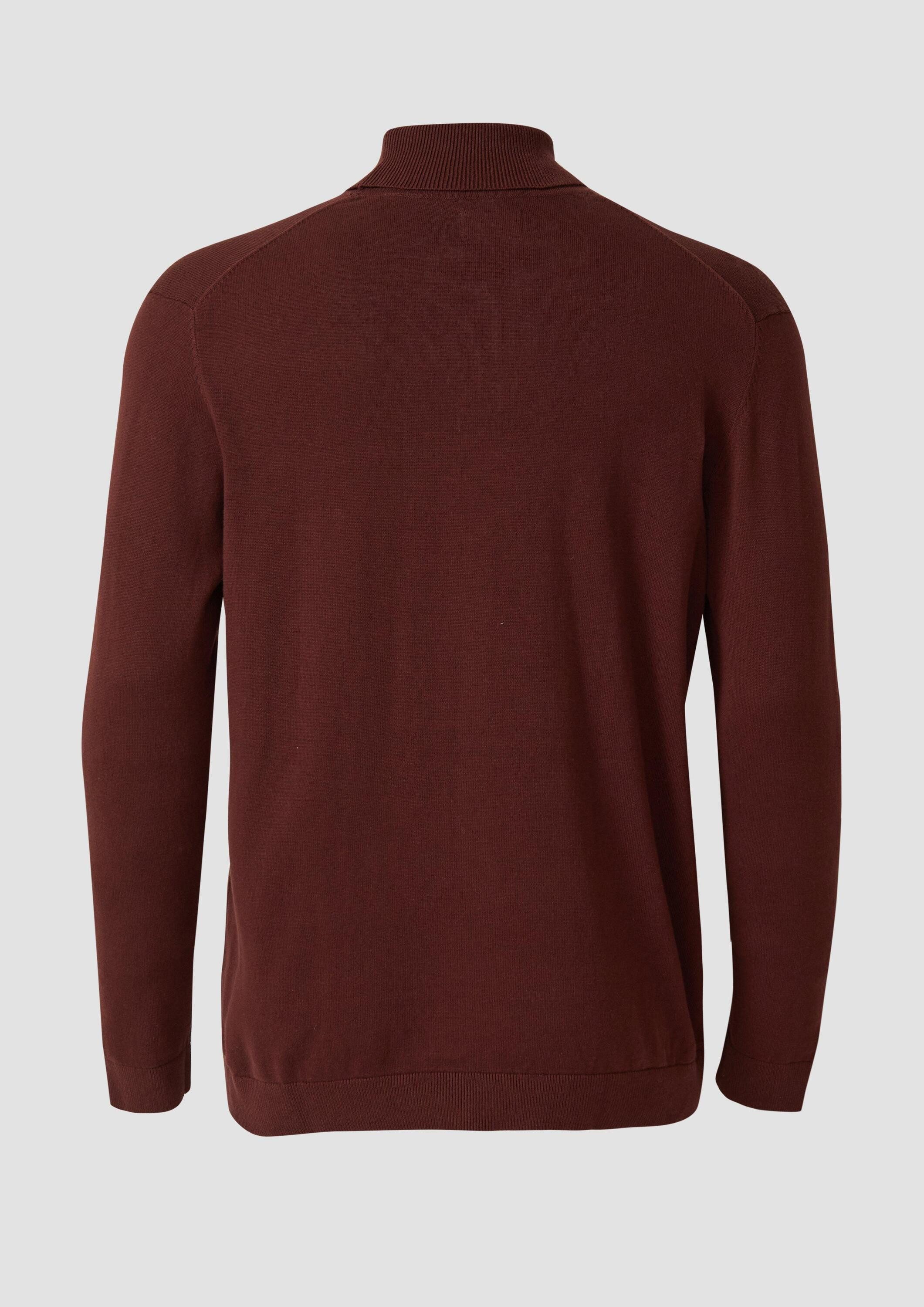 s.Oliver Longpullover Strickpullover Rollkragenpullover aus reiner günstig online kaufen