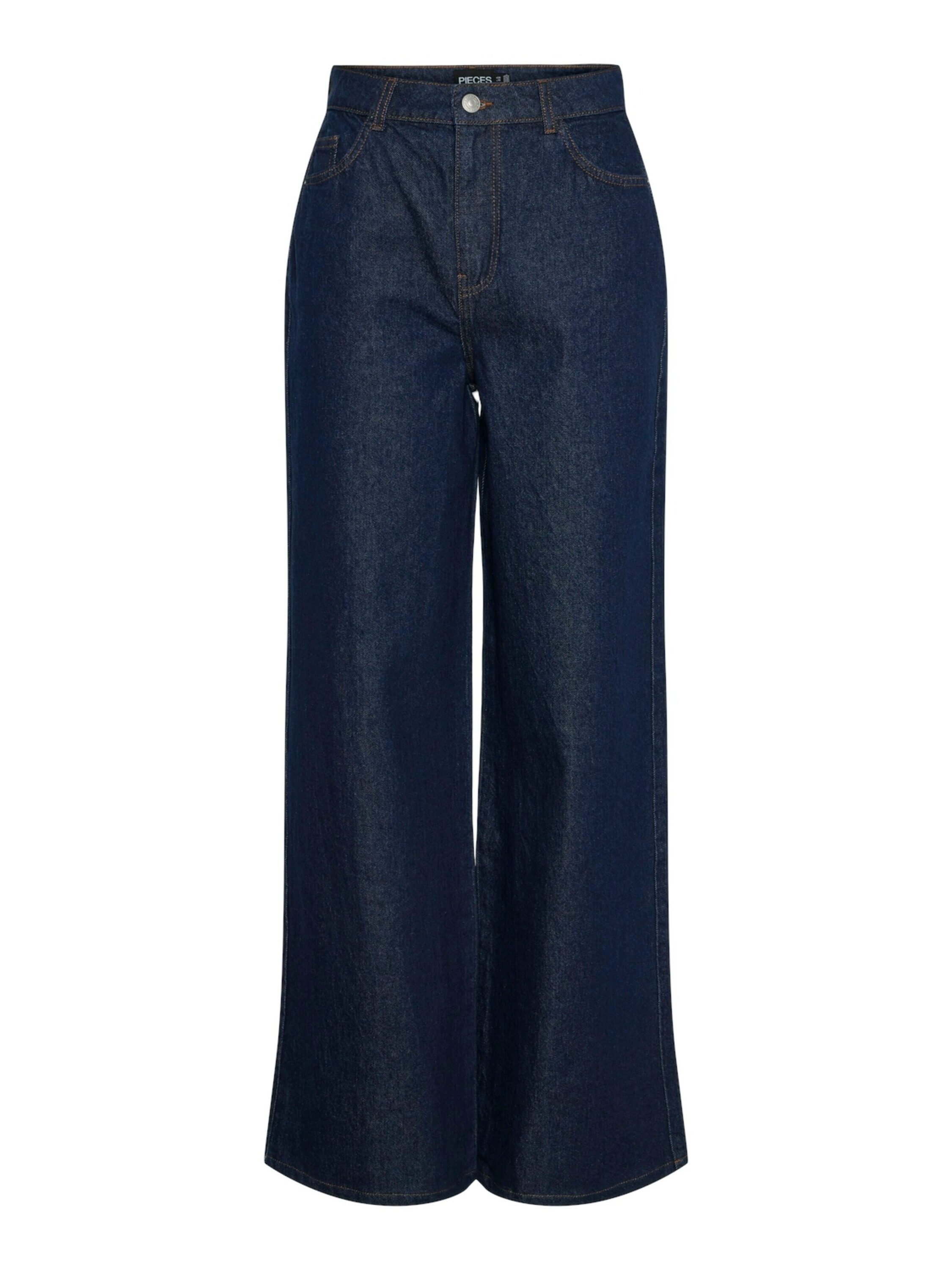 pieces Weite Jeans Selma (1-tlg) Plain/ohne Details günstig online kaufen