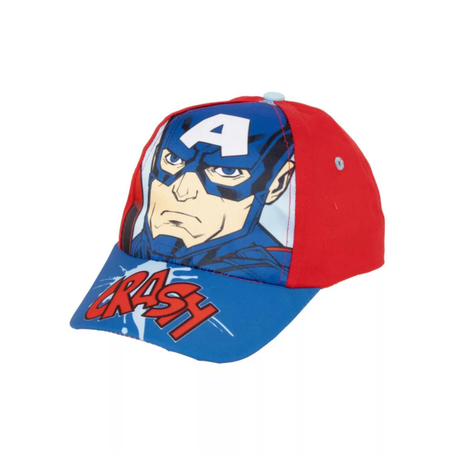 MARVEL Baseball Cap Avengers Captain America Iron-Man Jungen Baseball Kappe Gr. 52/54 Rot