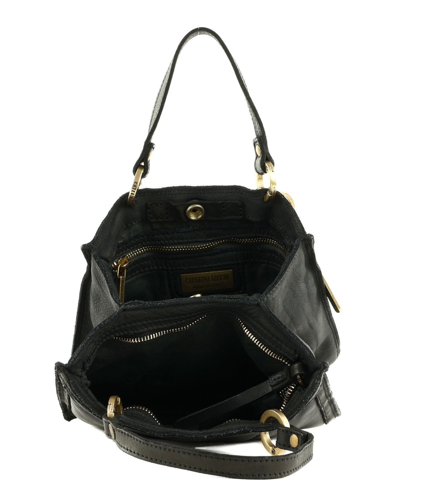 Caterina Lucchi Umhängetasche Crossbody Bag, aus echtem Kalbsleder
