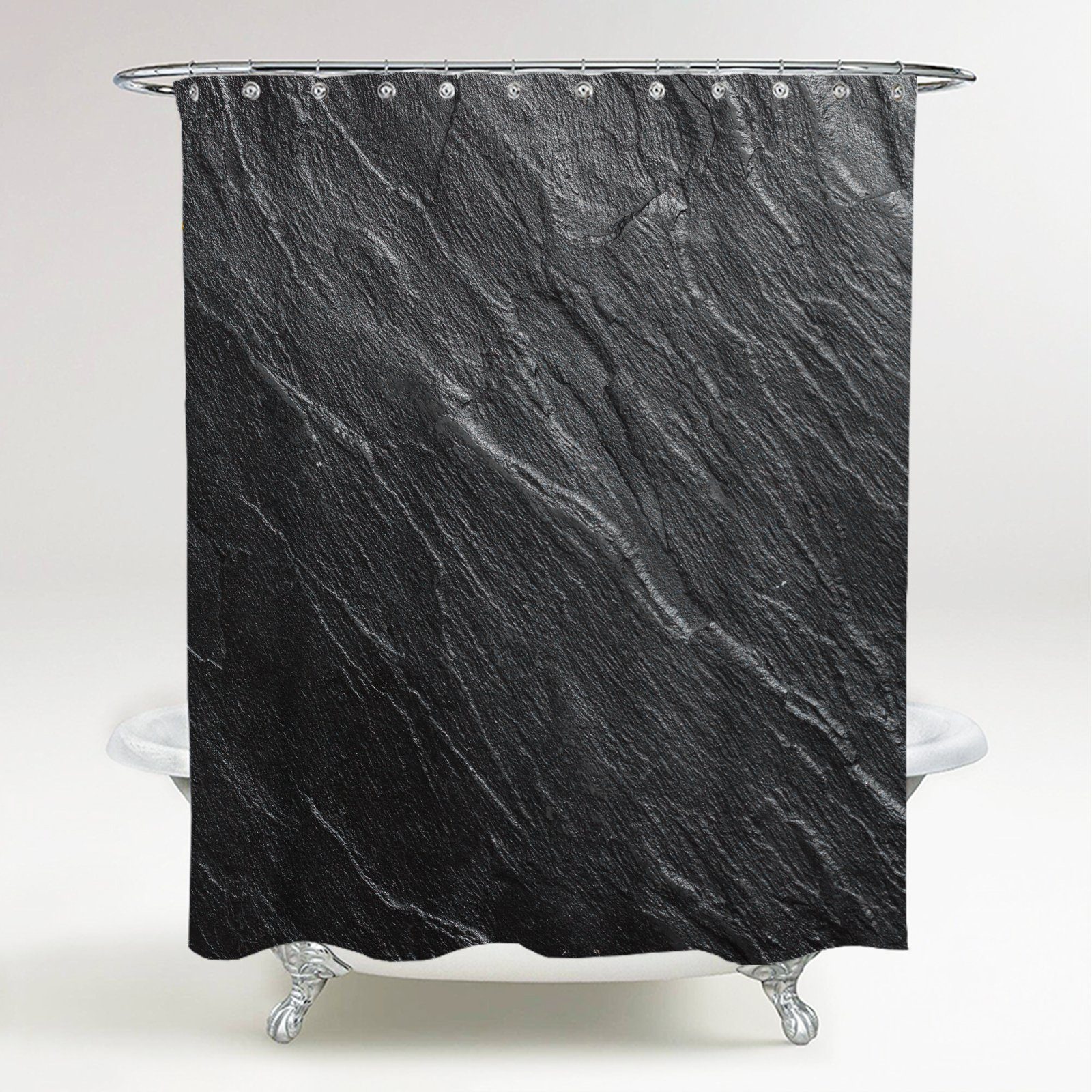 Sanilo Duschvorhang Granit 180 x 200 cm, 100% wasserdicht, Anti-Schimmel-Ef günstig online kaufen