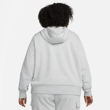 Nike Sportswear Kapuzensweatshirt CLUB FLEECE WOMEN'S PULLOVER HOODIE (PLUS SIZE)