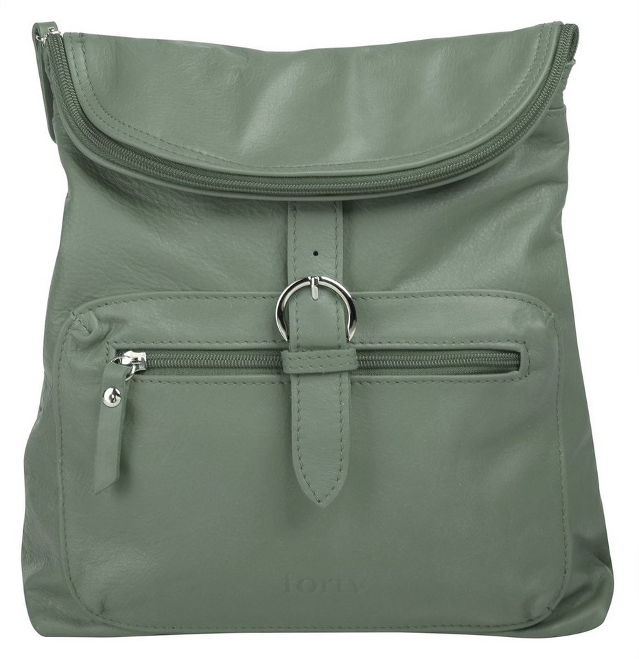forty° Cityrucksack, echt Leder, Made in Italy