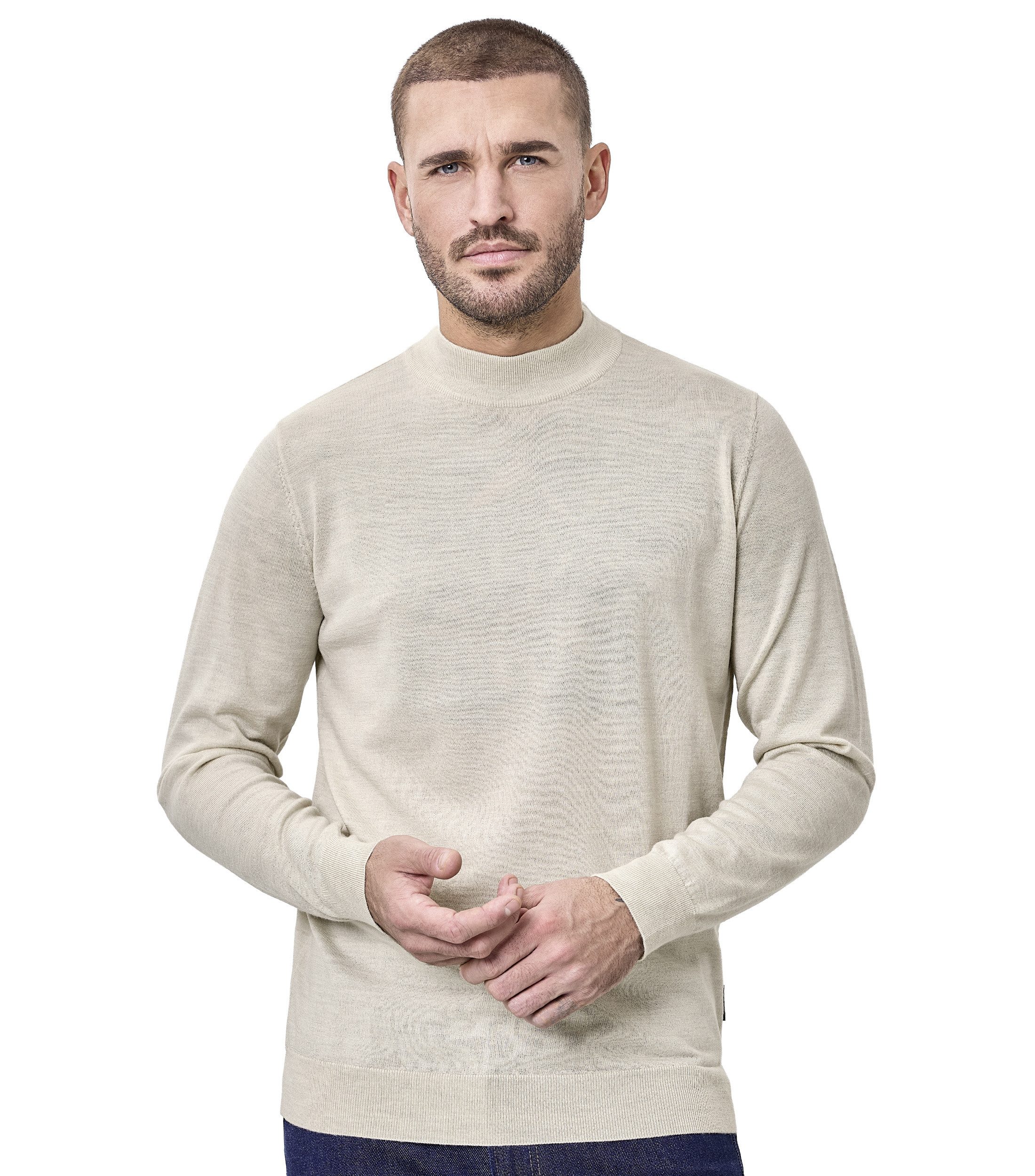 VENTI Stehkragenpullover VENTI Stehkragenpullover uni