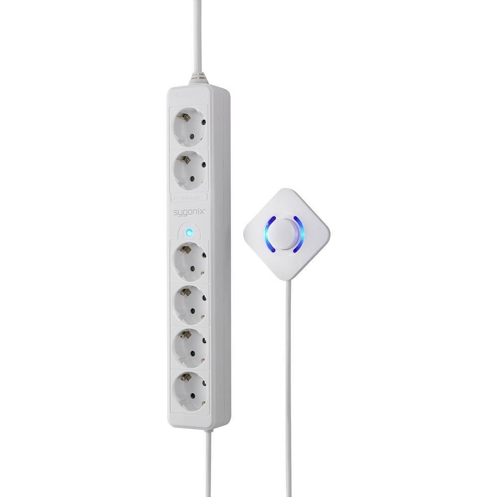 Sygonix 6fach Steckdosenleiste mit Fußschalter SY-4535066 Steckdosenleiste, mit Fußschalter