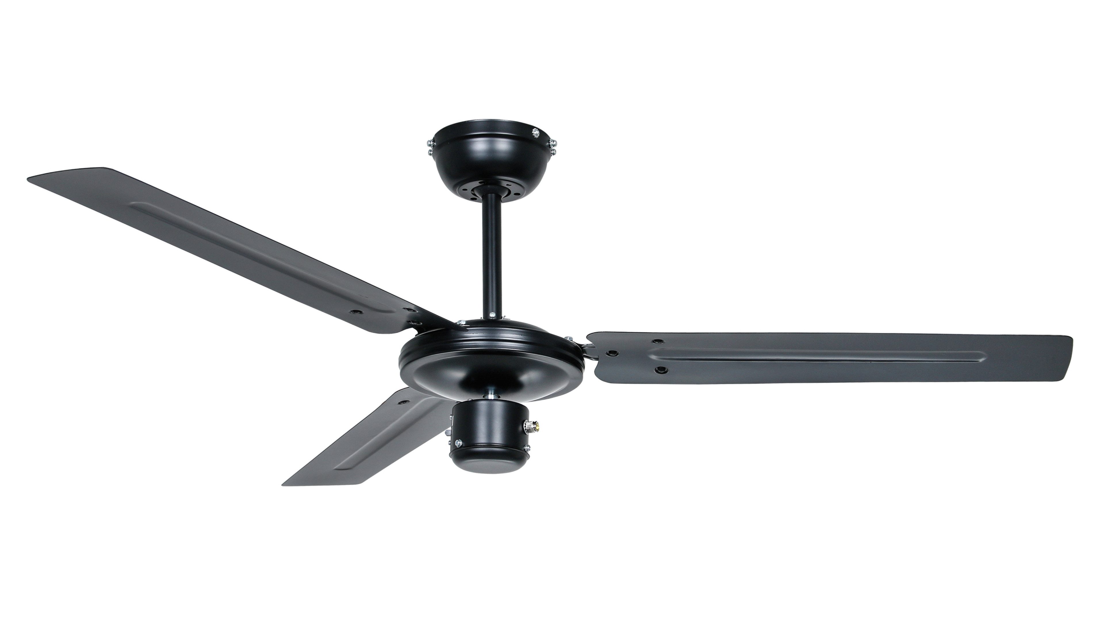 CasaFan Deckenventilator Deckenventilator Tristar Z Schwarz 122 cm, Mit Zugschnur