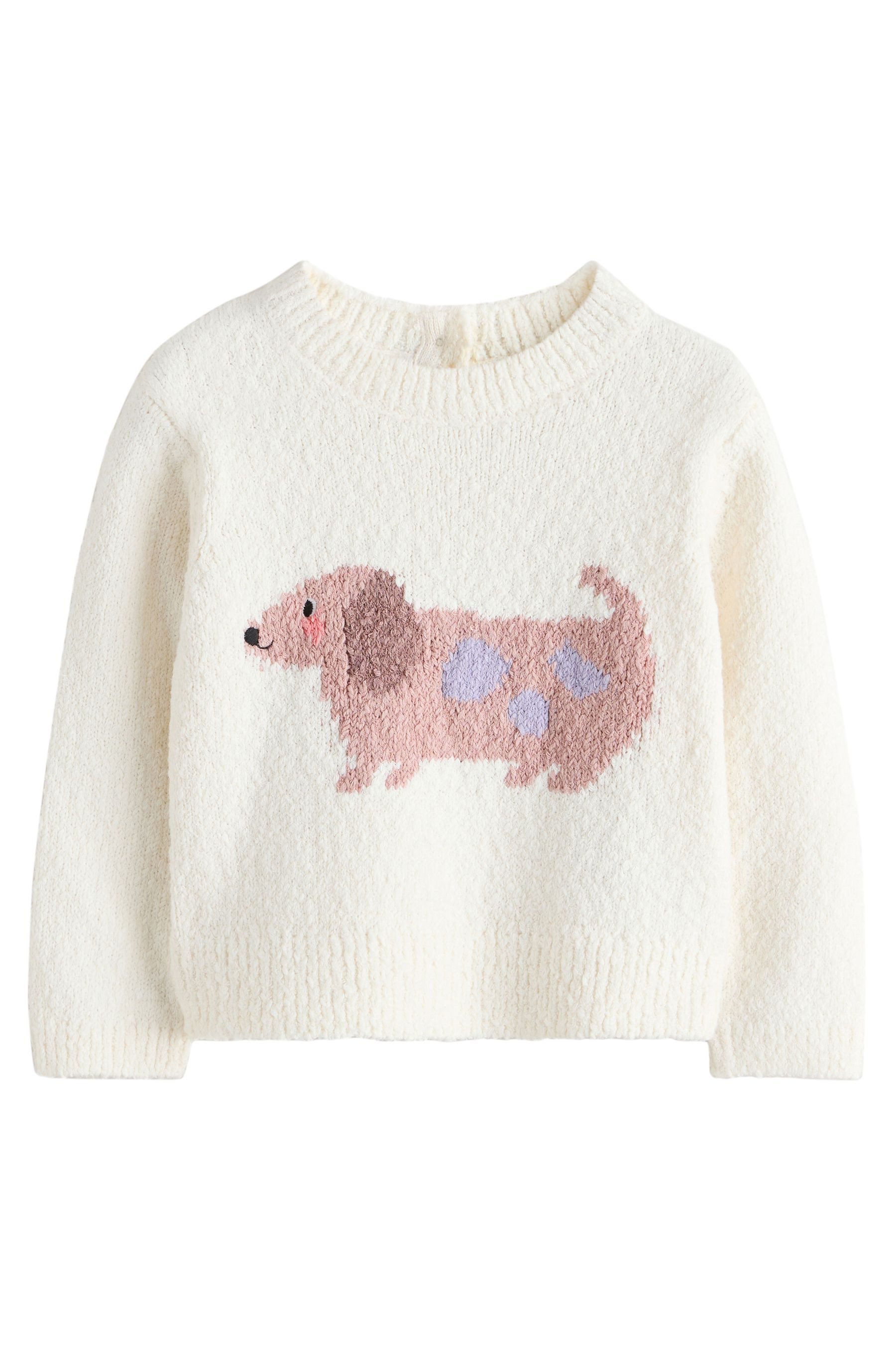 Next Strickpullover Pullover mit Dackelmotiv (1-tlg)