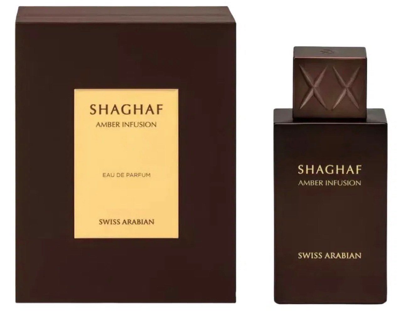 Swiss Arabian Eau de Parfum Shaghaf Amber Infusion, Arabische Düft, Unisex, langanhaltend, Made in U.A.E