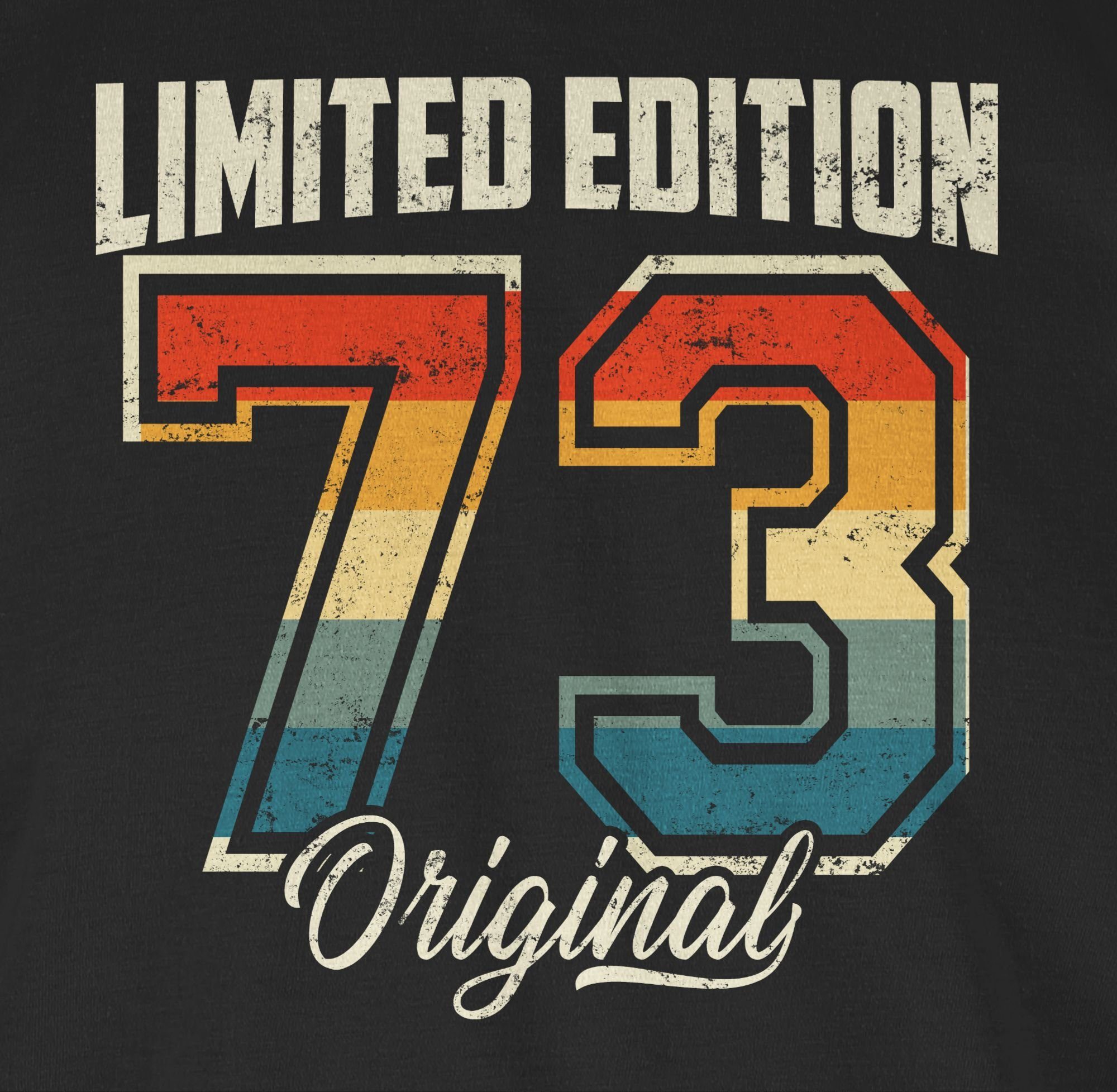 Edition 1973 Limited 02 50. Original T-Shirt Geburtstag Schwarz Shirtracer