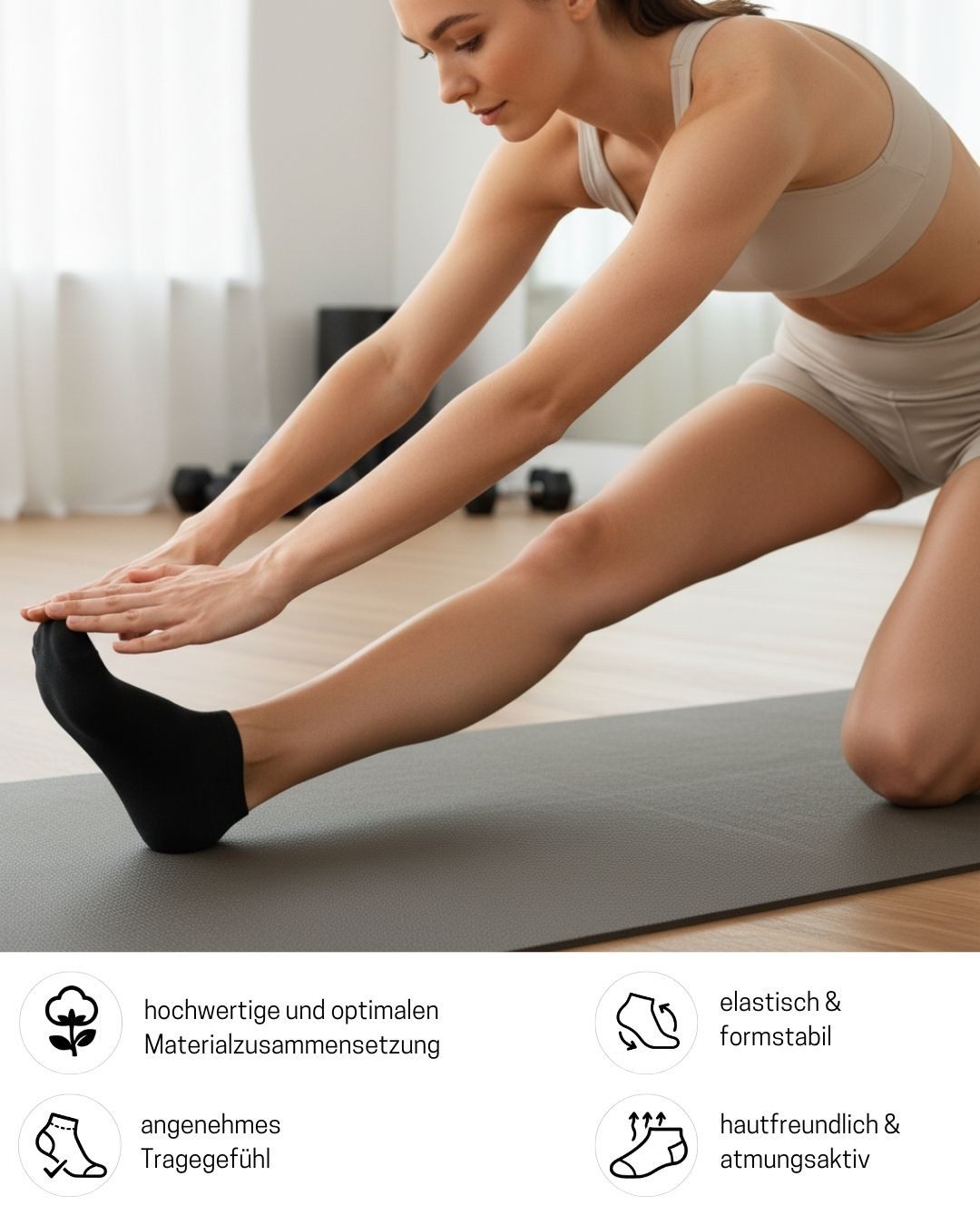 sockenkauf24 Sneakersocken Premium Sneaker Socken Herren & Damen mit Komfortbund ohne Gummidruck (20-Paar) atmungsaktive gekämmte Baumwolle, ohne Naht, Exclusiv – Bild 4 von 5