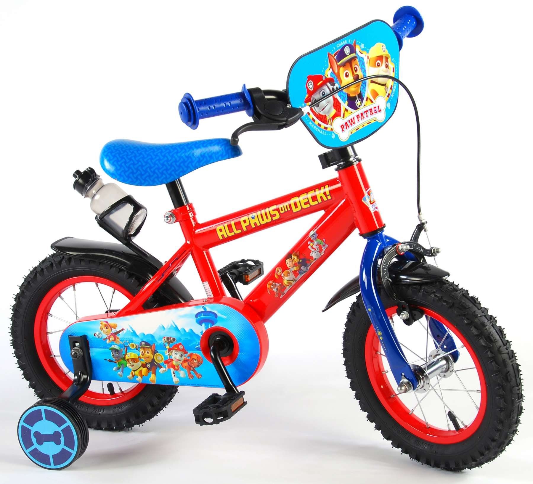 1 Laufrad Jungen - Zoll Sicherheitsgriffe), TPFSports 12 12 Stützräder Fahrrad Kinderfahrrad (Jungs Patrol Fahrrad Kinderrad mit Kinder Rutschfeste Paw Zoll, Volare Gang,