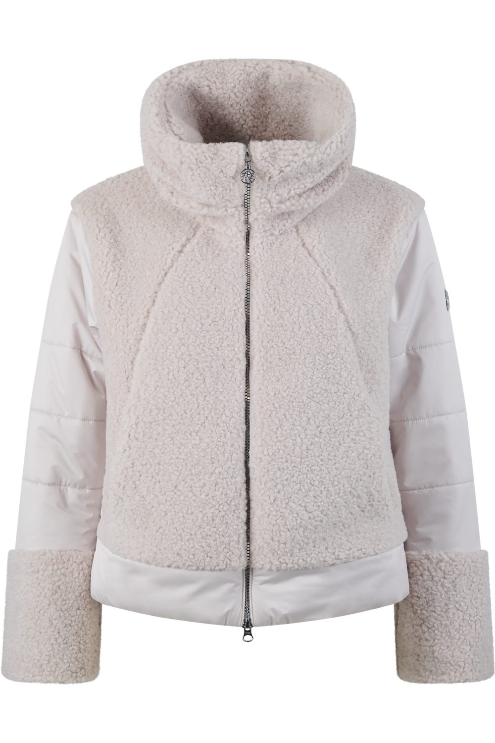 Sportalm Outdoorjacke Lazuare Exklusiver Teddy-Stepp-Mix mit SPORTALM-Logo