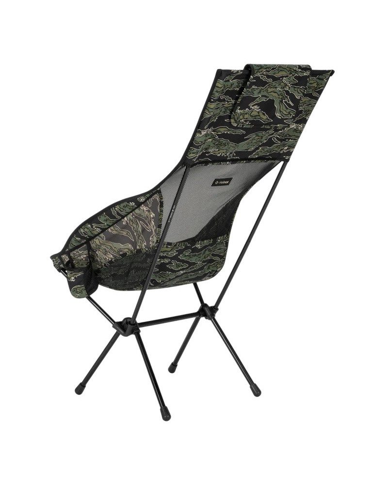 Helinox Campingstuhl Savanna Chair (größere Rückenlehne, breiterer Sitz) schwarz/grün/camo