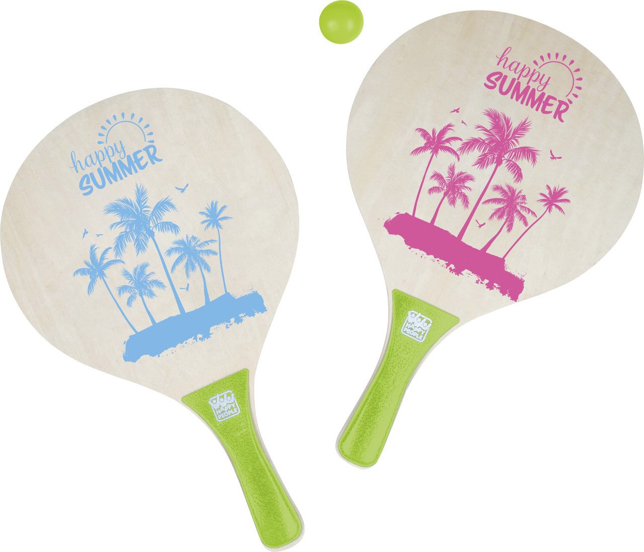Happy People Beachball Happy People Beachball-Set 2 Schläger 1 Ball