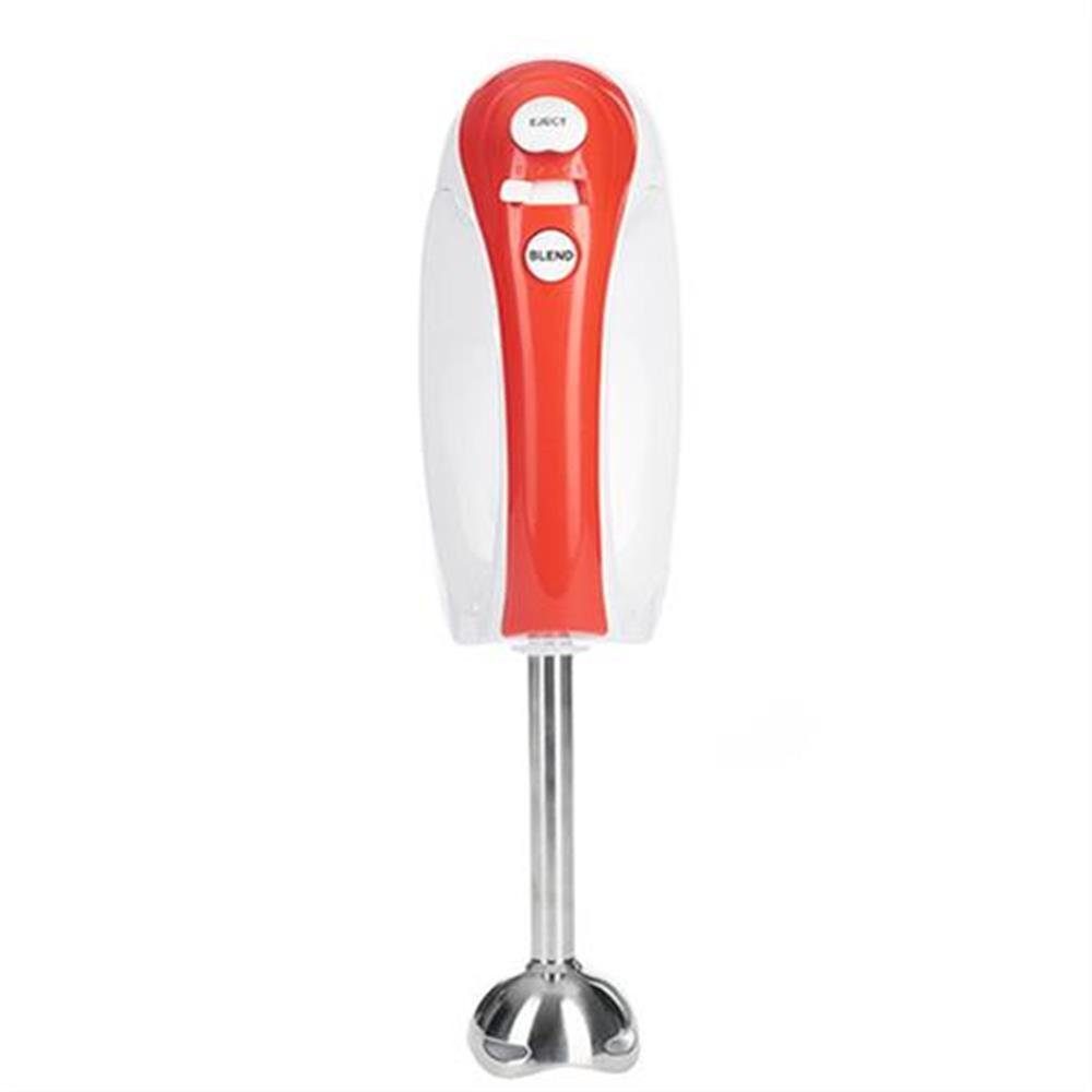 Adler Handmixer AD 4212, 300,00 W, mit Schneebesen und Knethaken, 5 Geschwindigkeiten, weiß, rot
