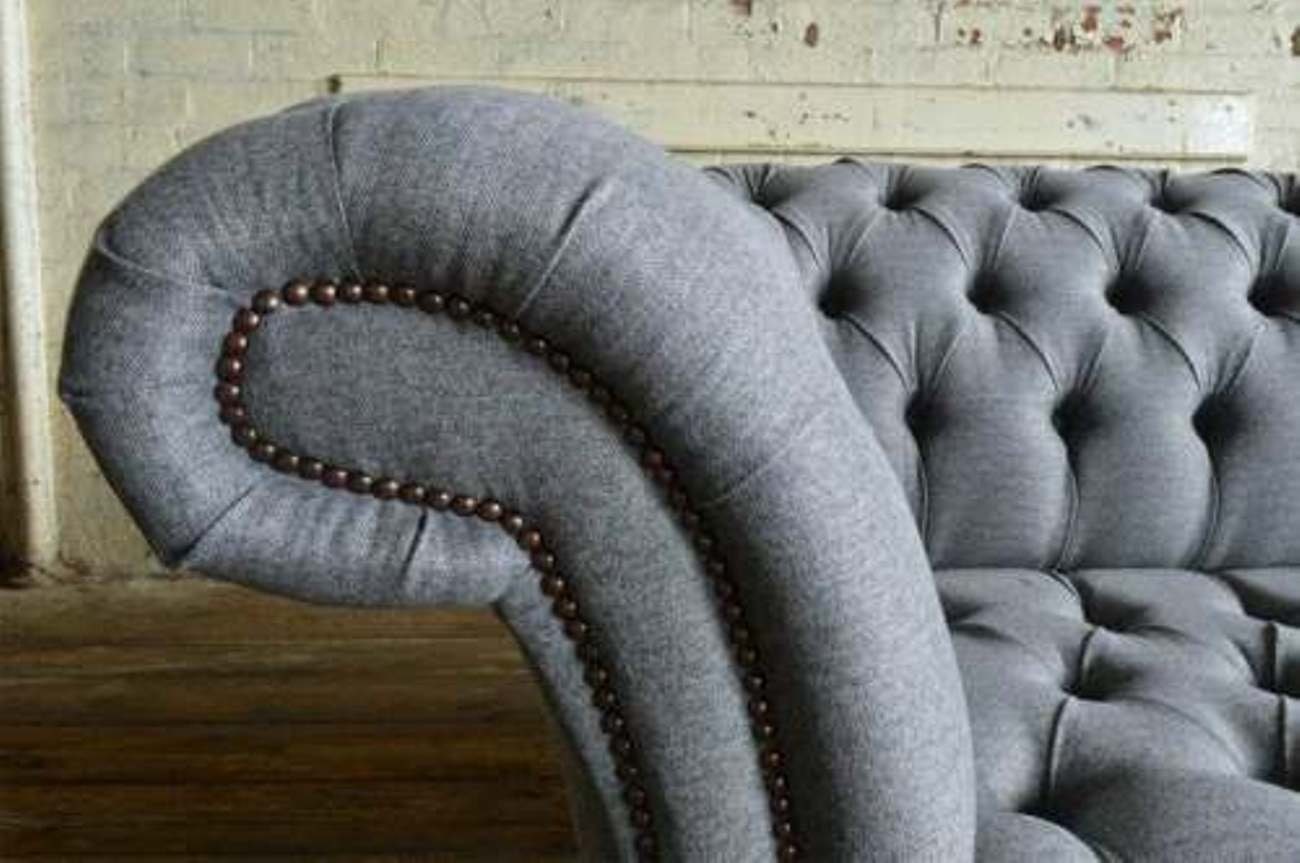 JVmoebel 3-Sitzer Edle Chesterfield Europe Leder in Sofa, Couch Möbel Wohnzimmer Made